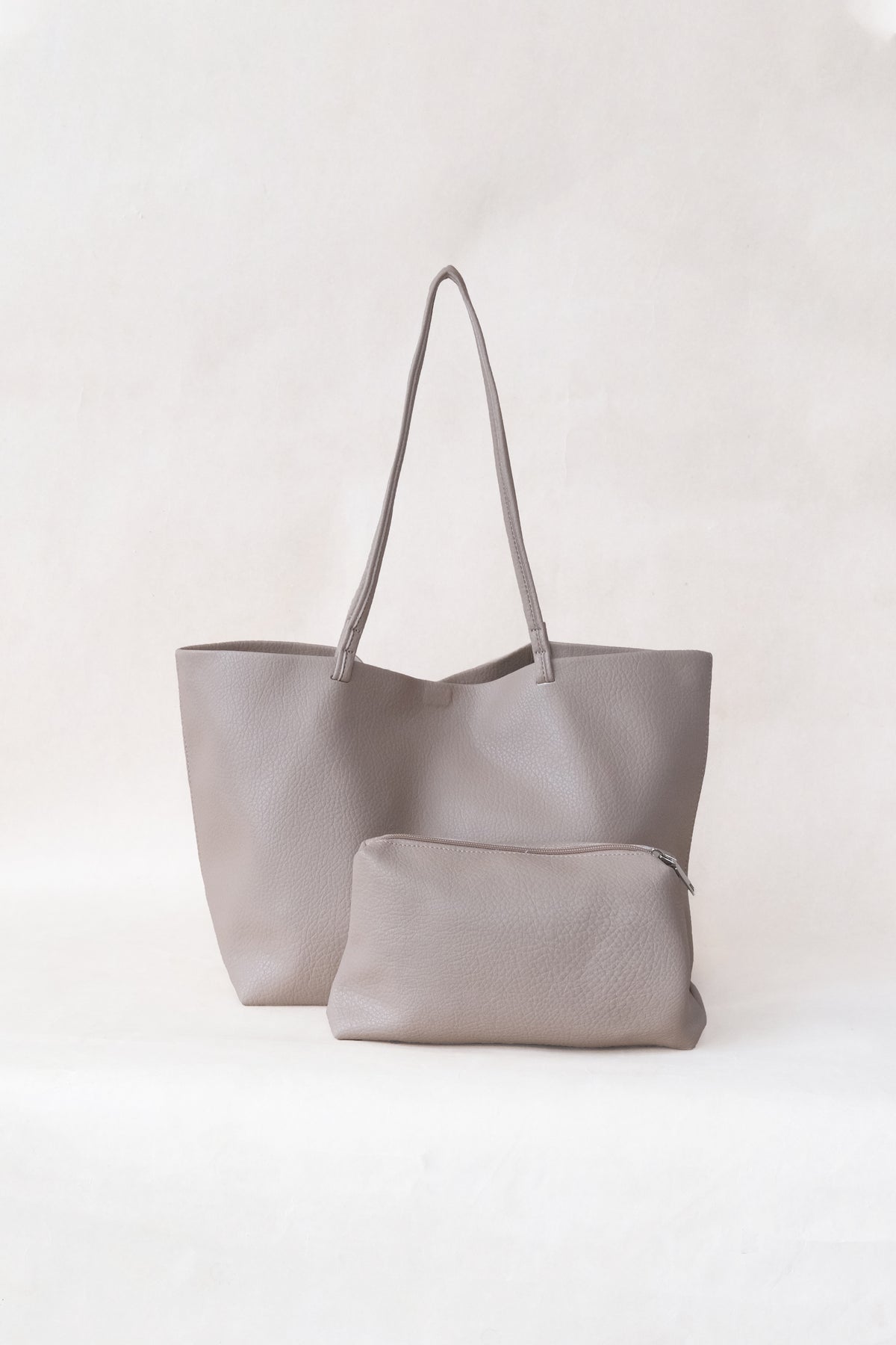 Ara Luxe Shoulder Tote - Khaki