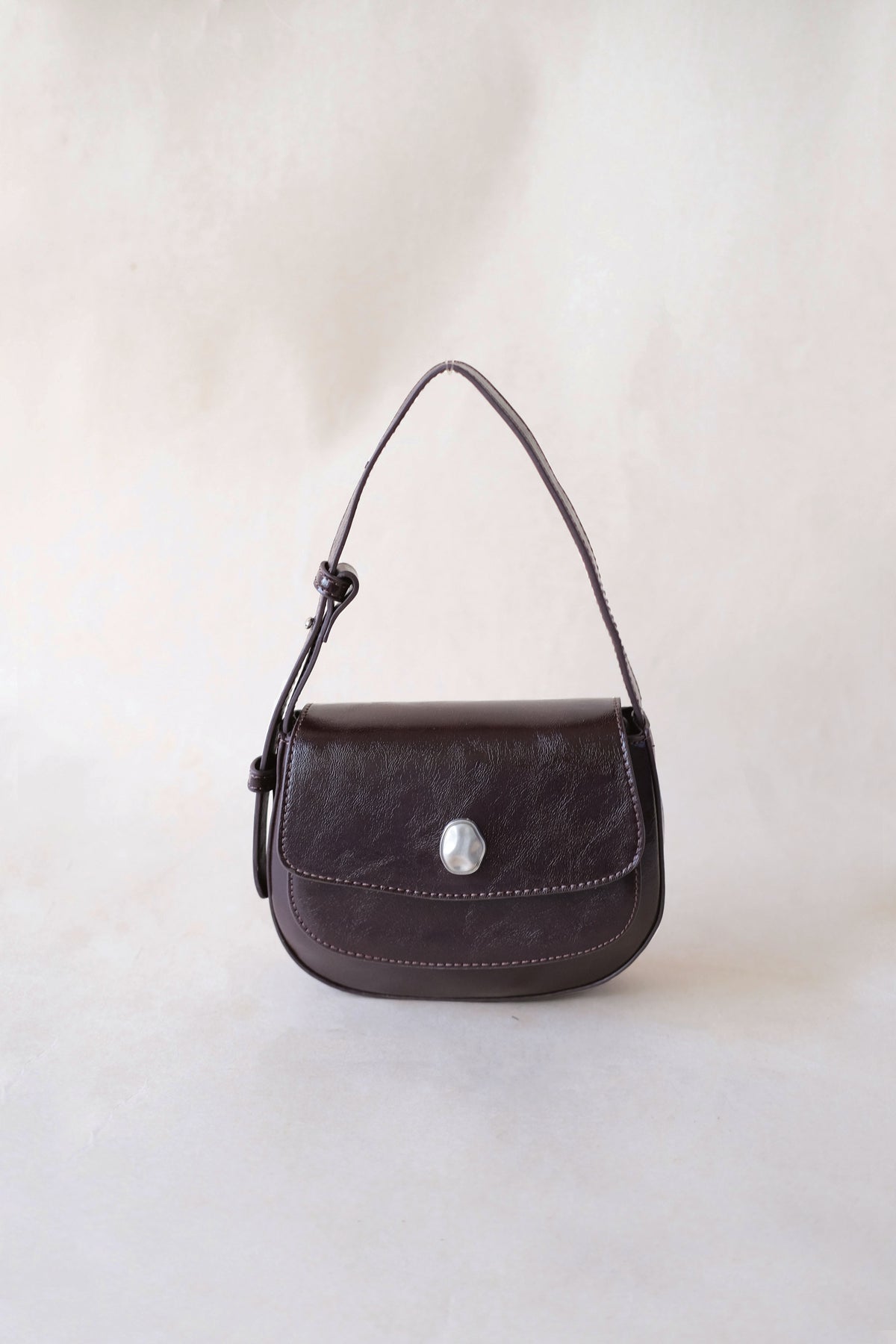 The Yuna Saddle Bag - Dark Coffee