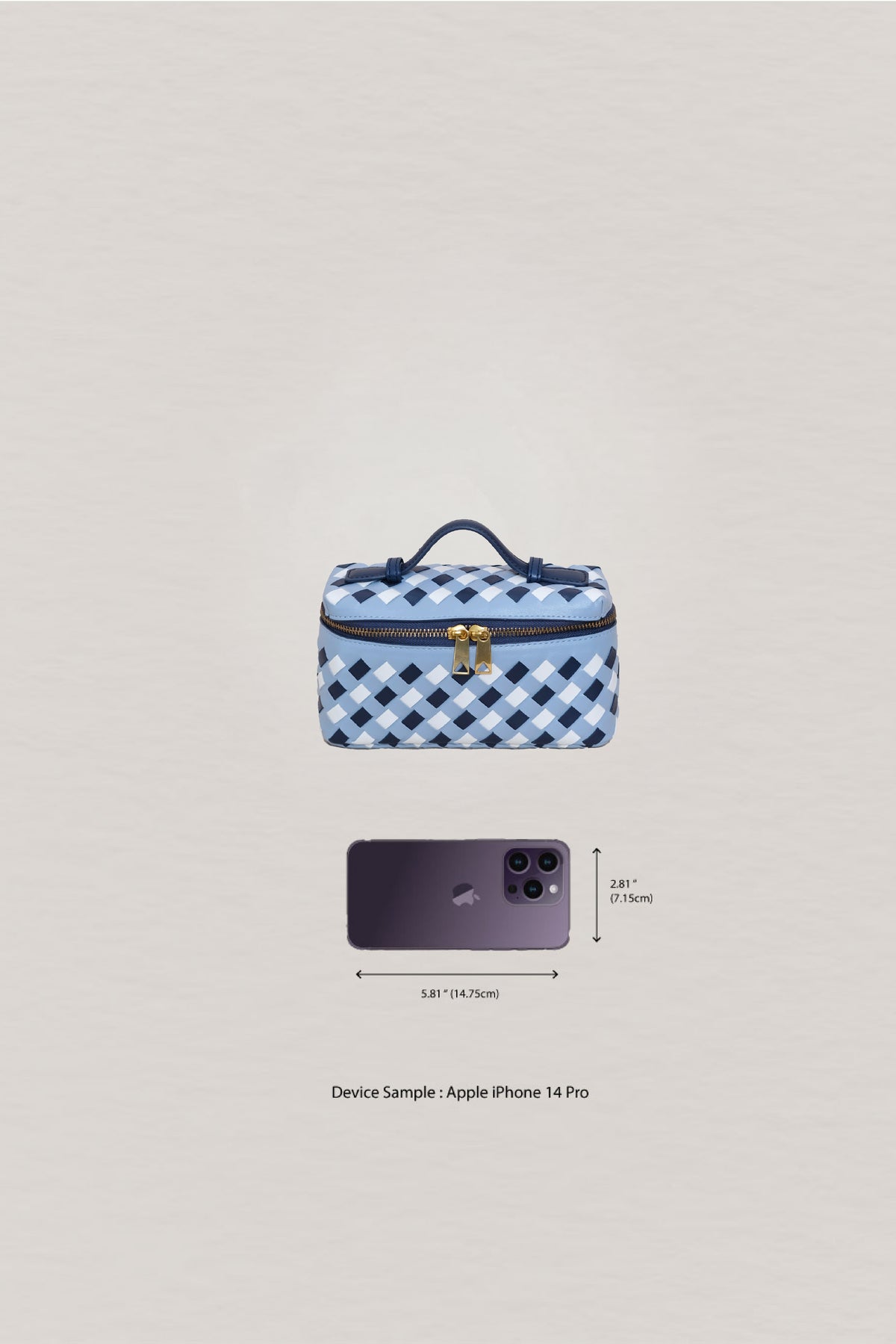 Artisan Aurelia Mini Box - Blue & White Gingham