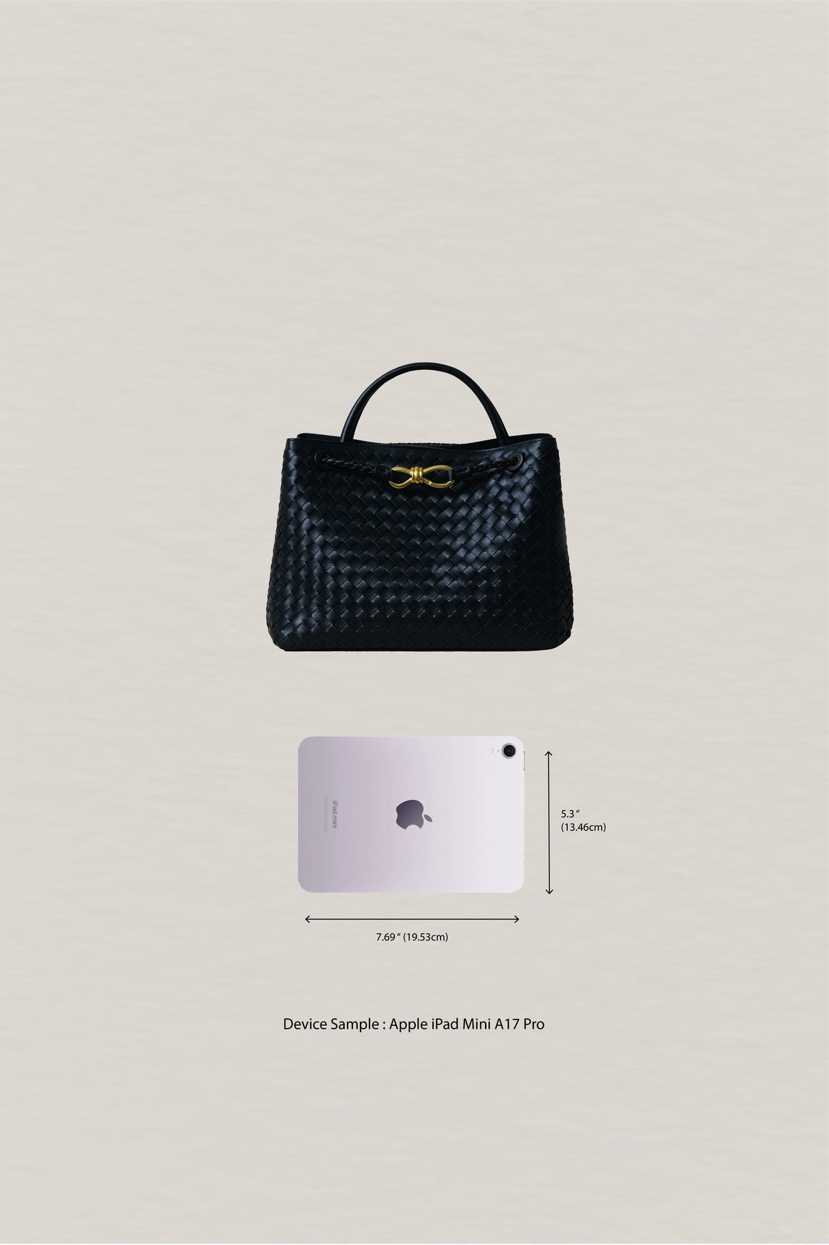 Large Artisan Grace Tote - Shinny Black