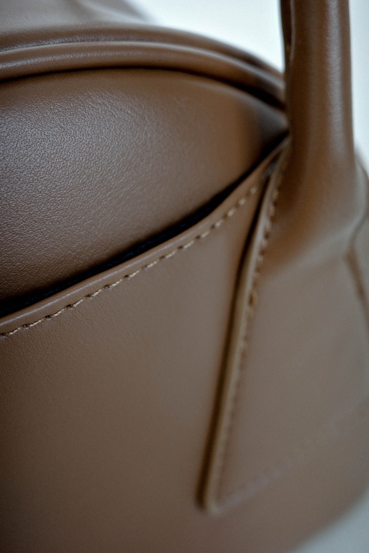 Japanese Triangular Rice Ball Shoulder Crossbody Bag in Light Brown