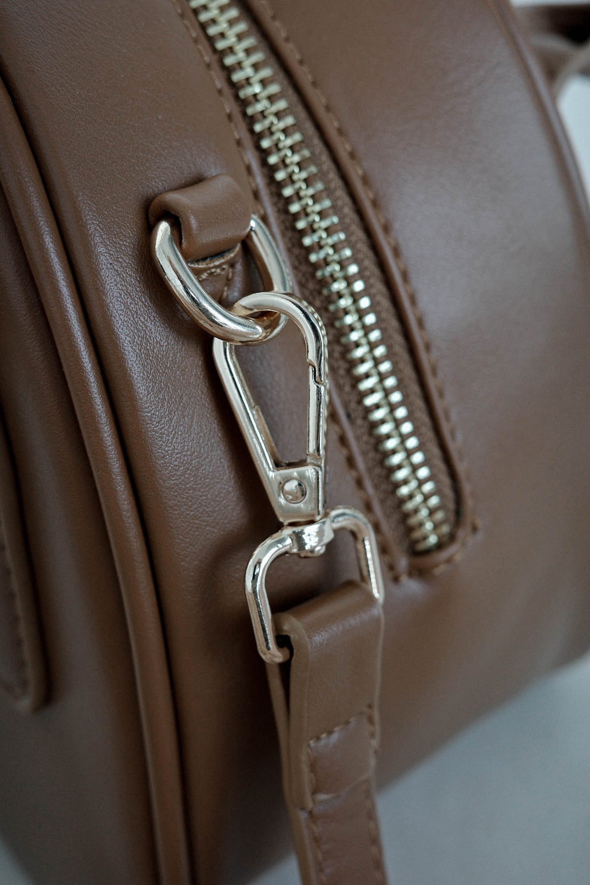 Japanese Triangular Rice Ball Shoulder Crossbody Bag in Light Brown