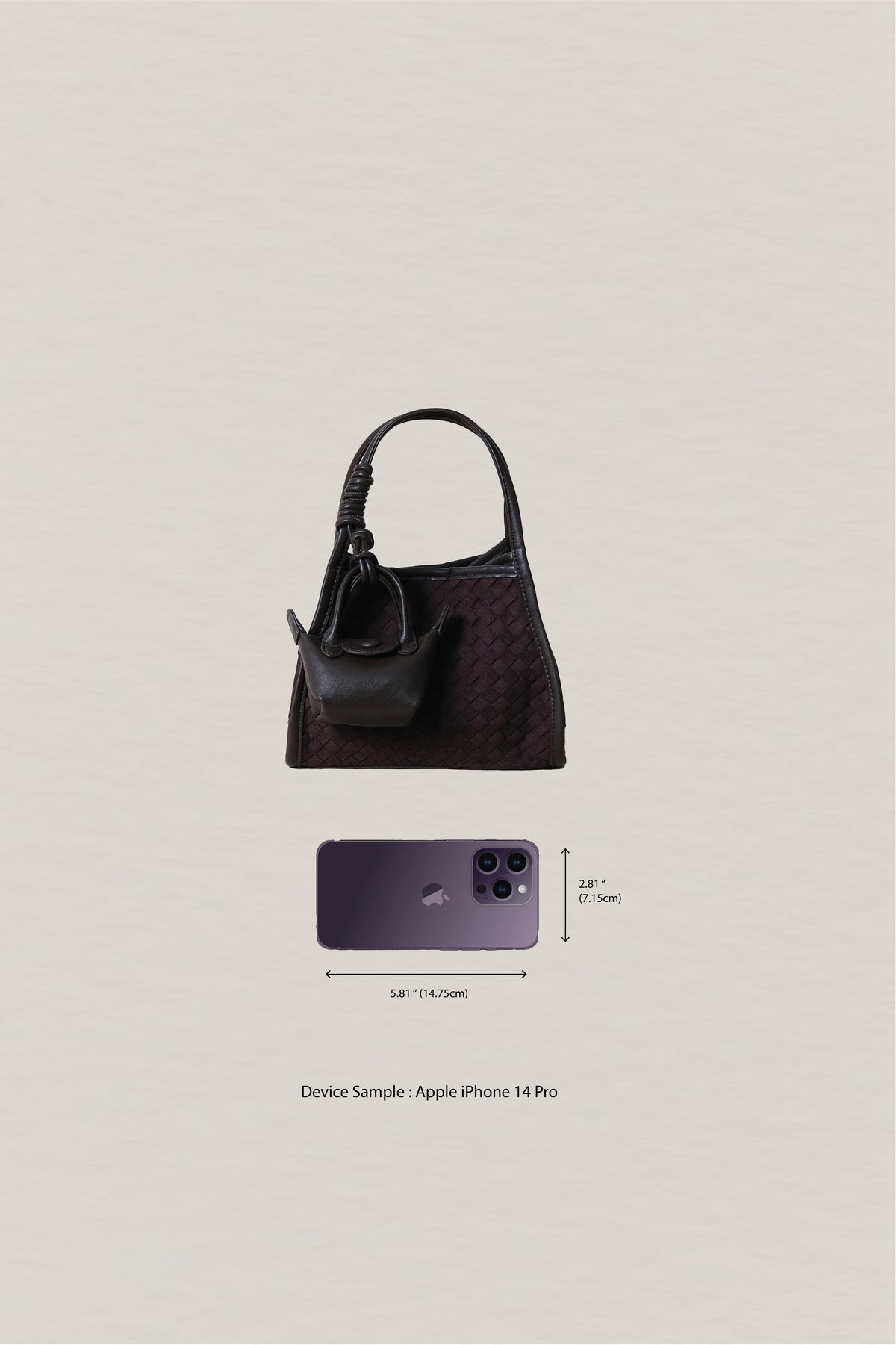 Artisan Grace Basket Bag - Coffee