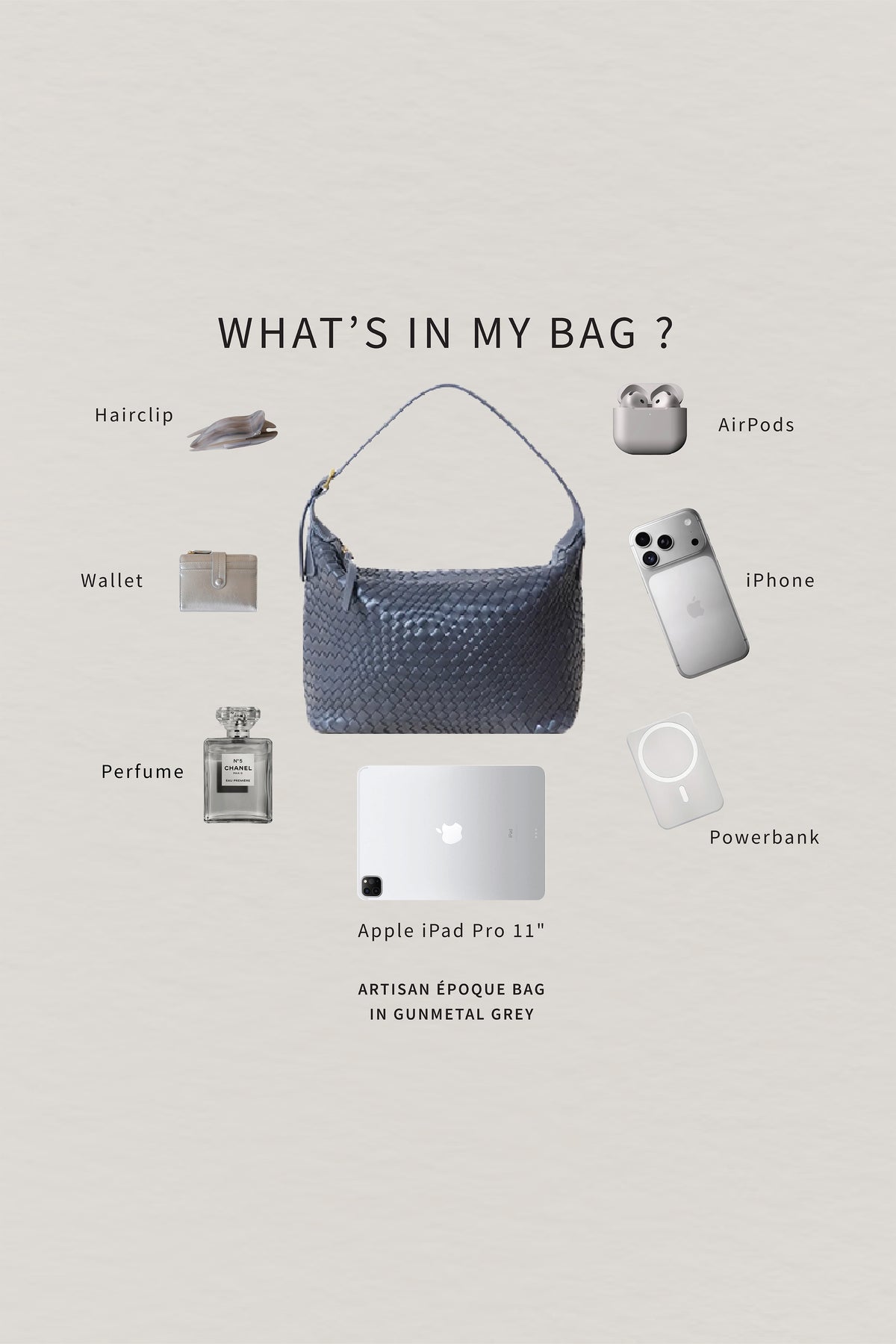Artisan Époque Bag - Gunmetal Grey