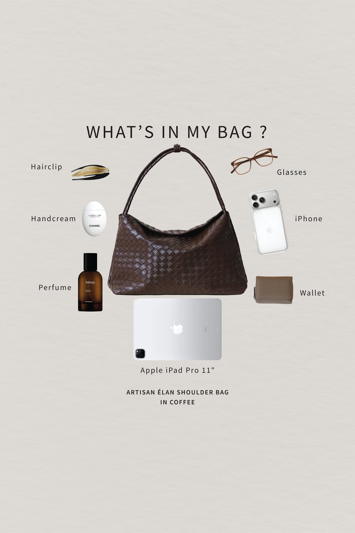 Artisan Élan Shoulder Bag - Coffee