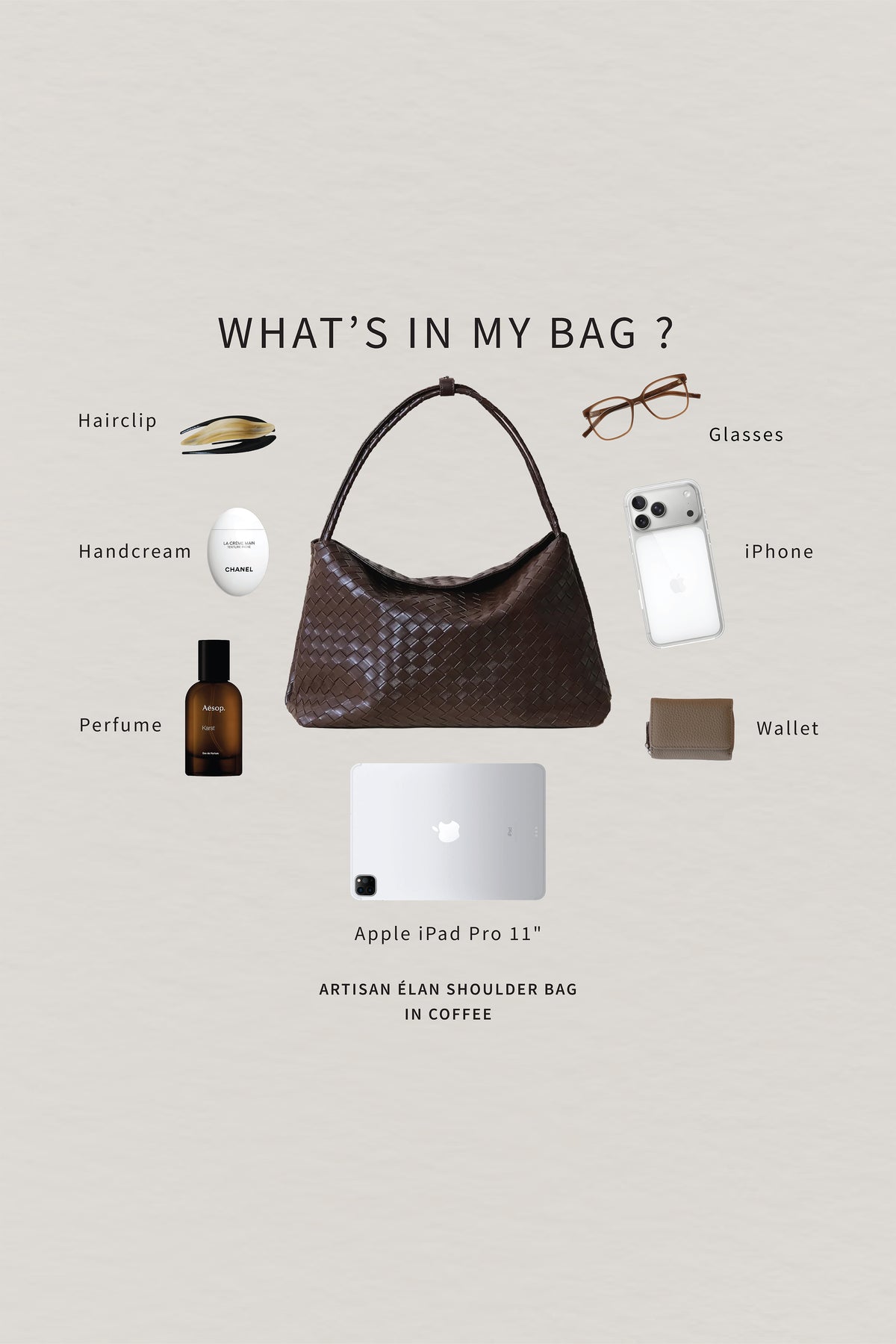 Artisan Élan Shoulder Bag - Coffee