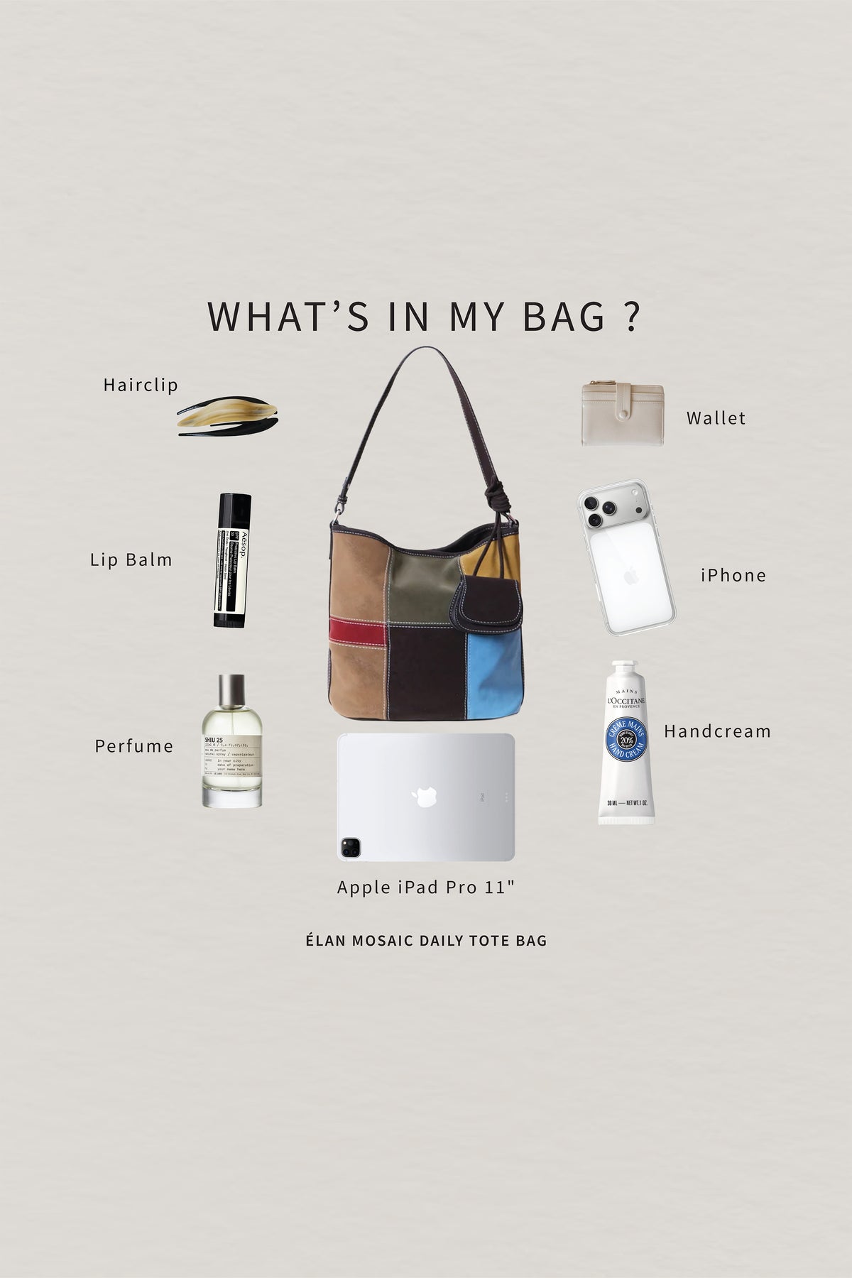 Élan Mosaic Daily Tote Bag