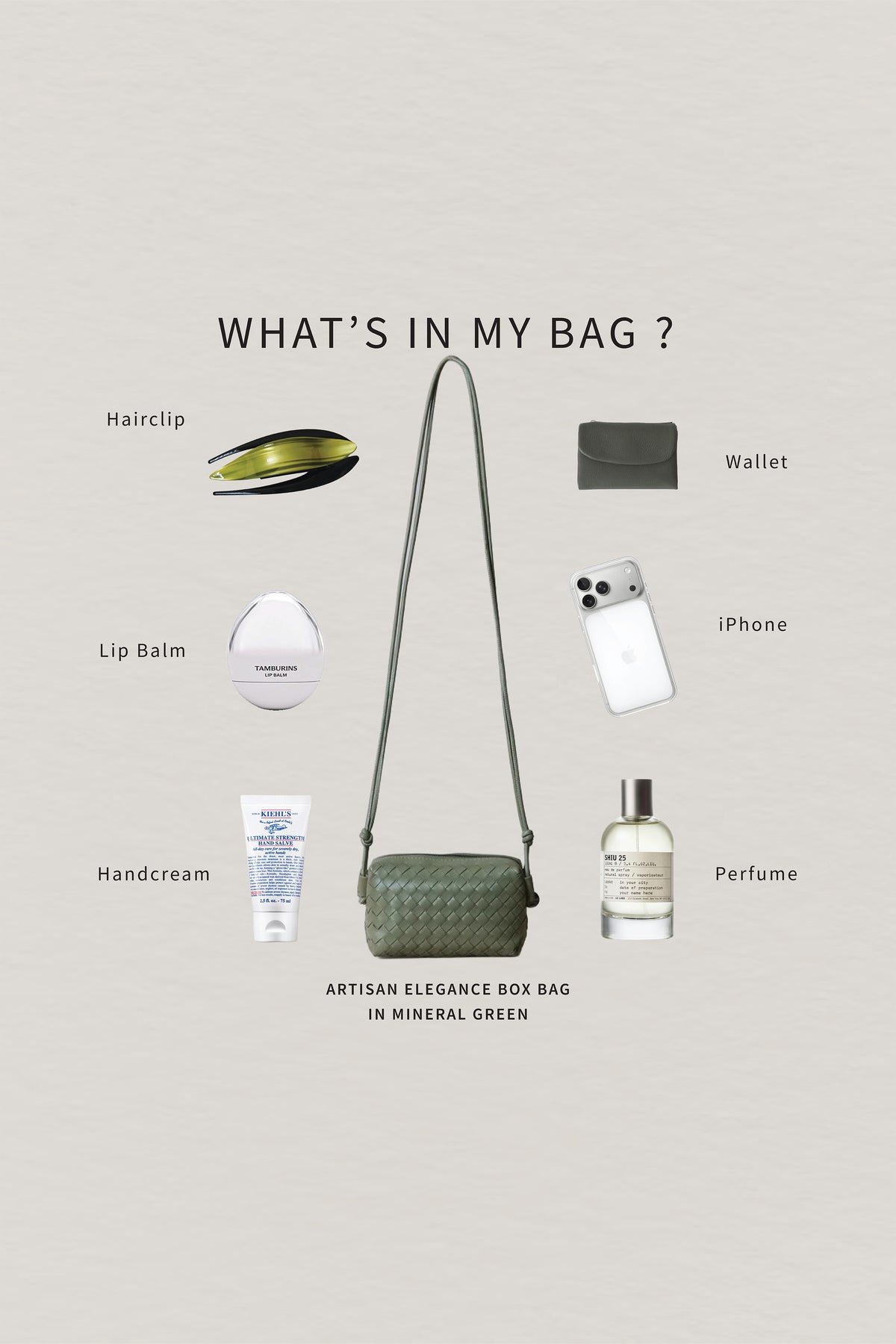 Artisan Elegance Box Bag - Mineral Green