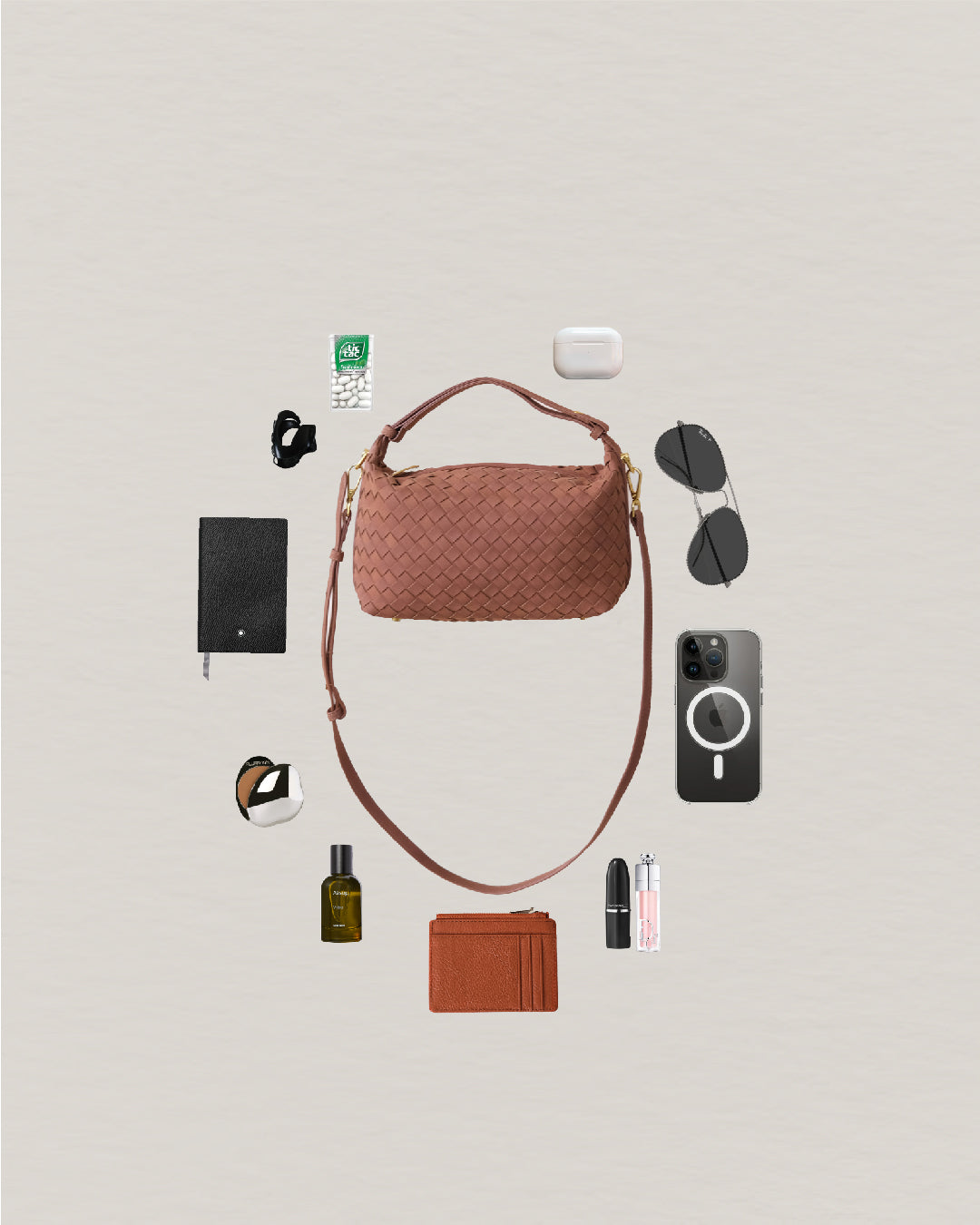 Artisan Velour Bag - Chestnut (Medium)