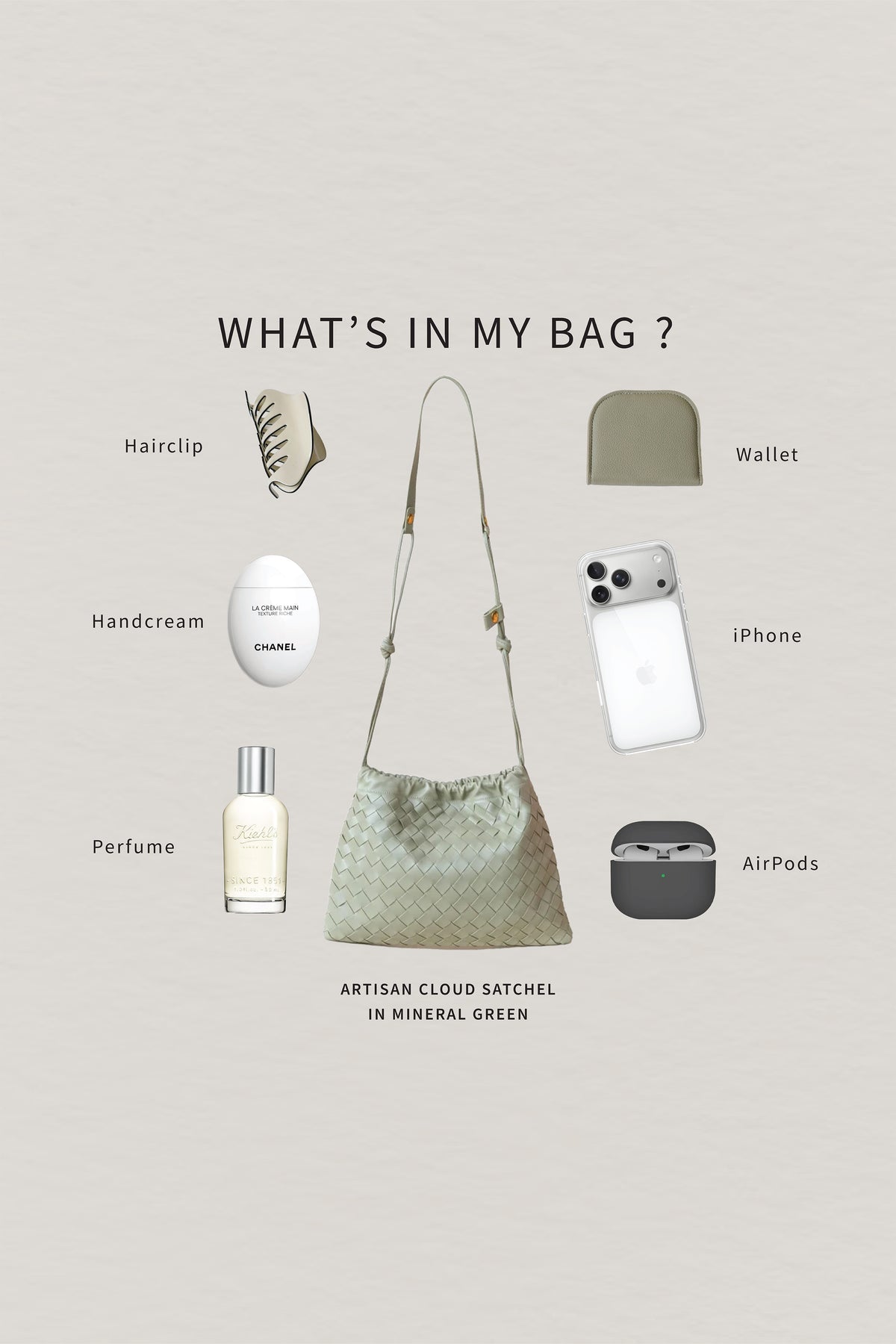 Artisan Cloud Satchel - Mineral Green