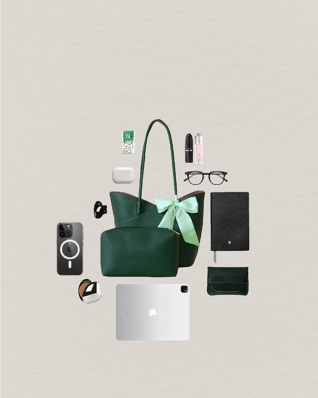 Flower Bud Aura Bag - Green