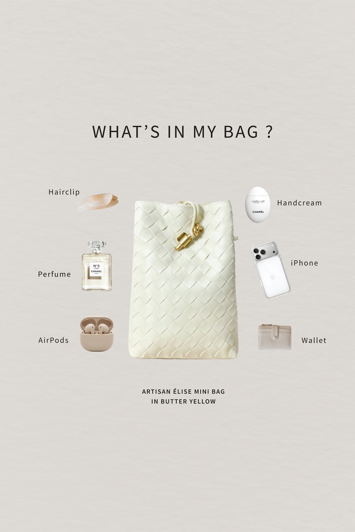 Artisan Élise Mini Bag - Butter Yellow