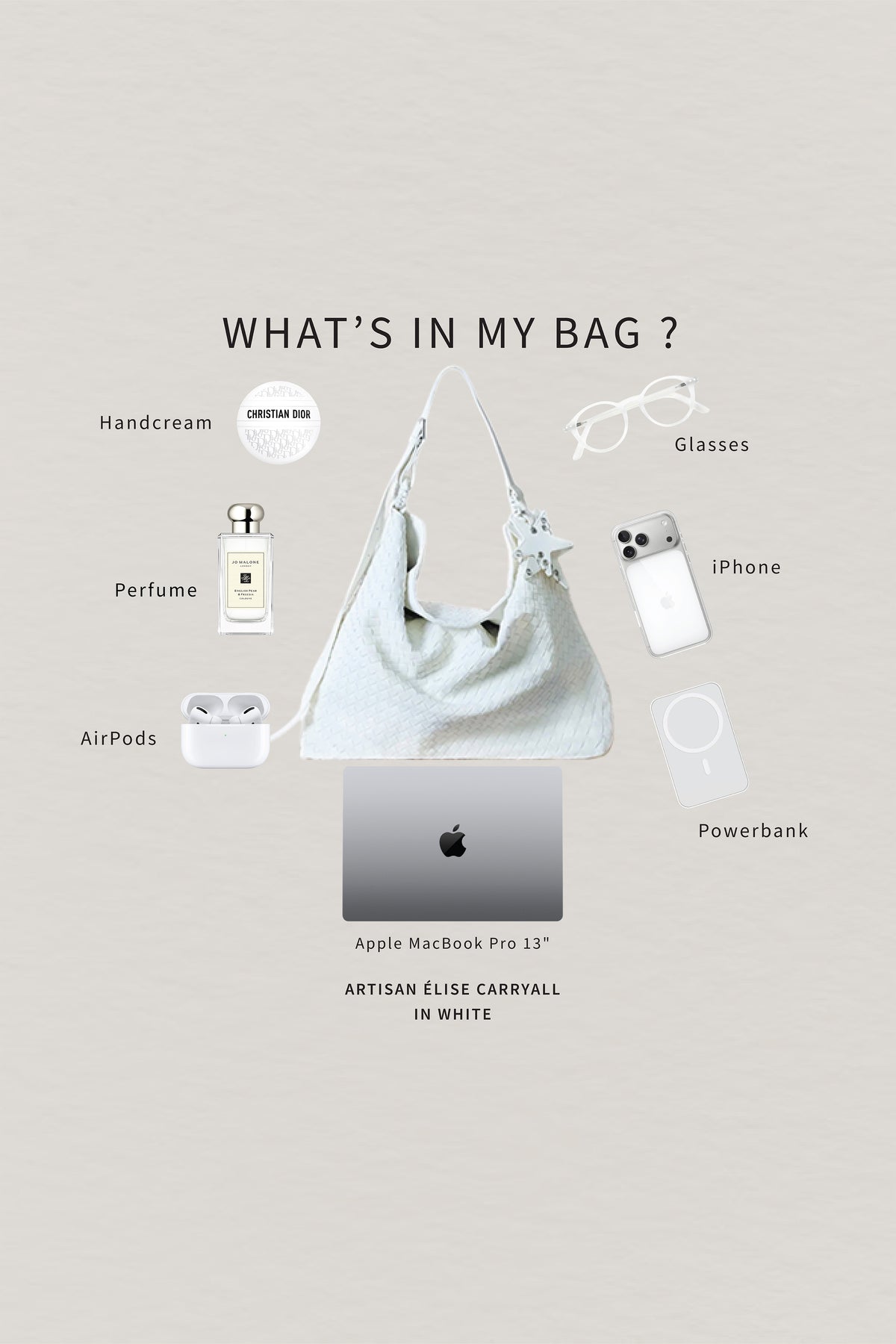 Artisan Élise Carryall - White