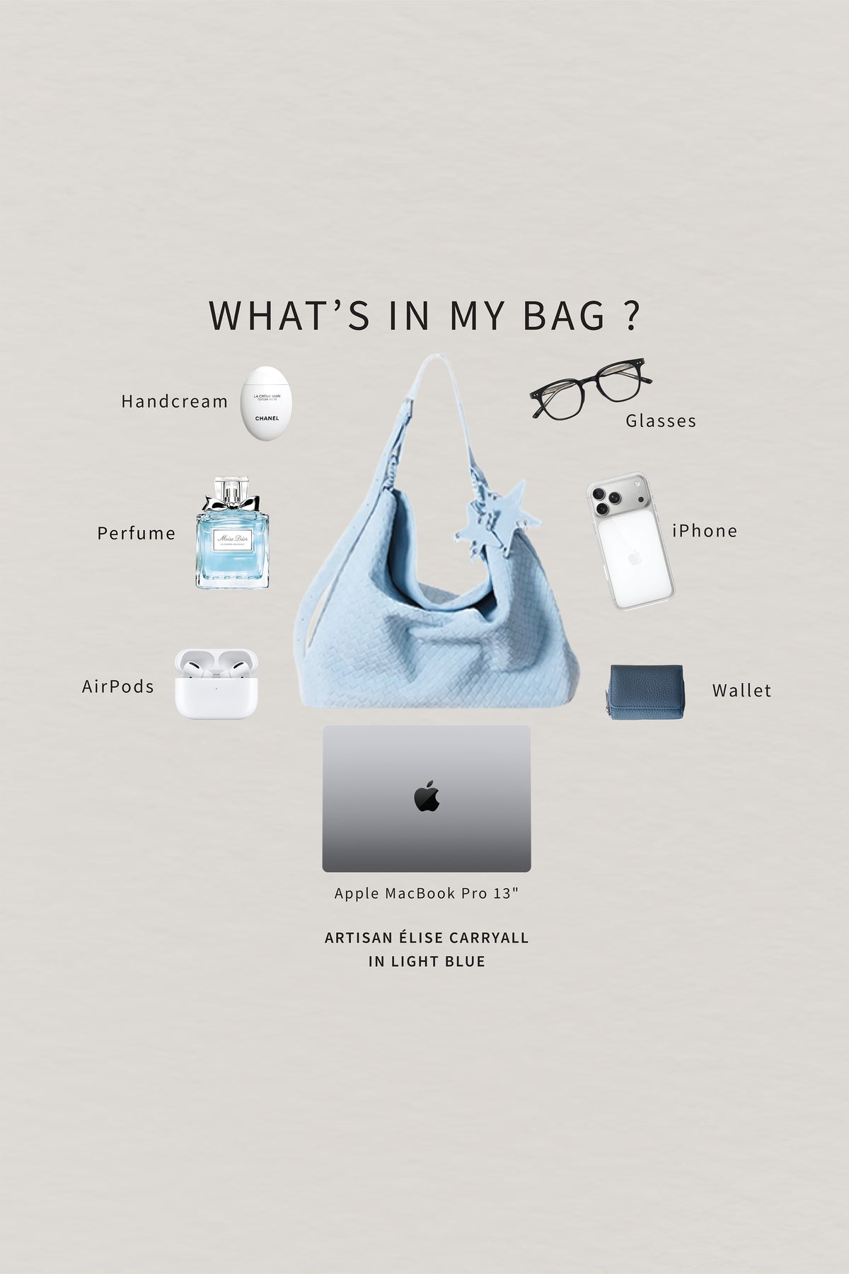 Artisan Élise Carryall - Light Blue