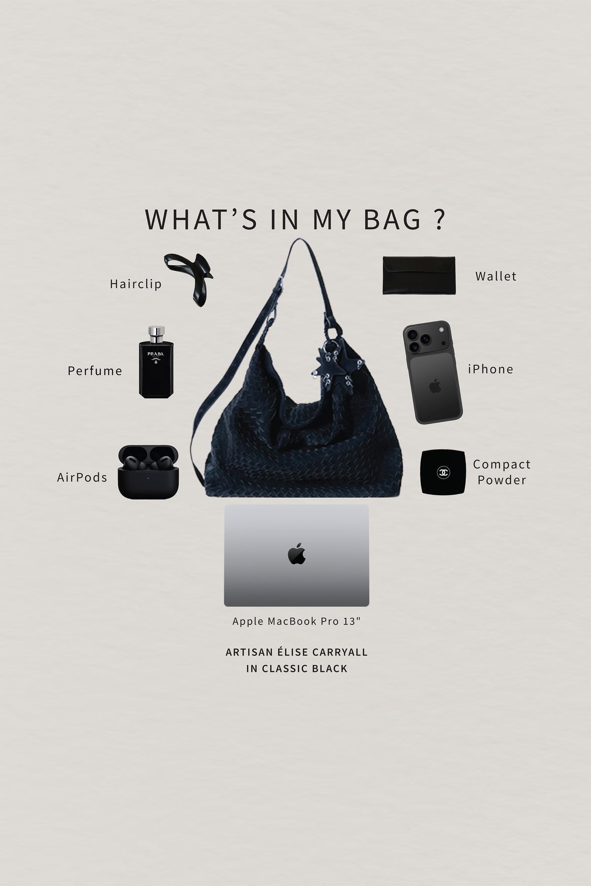 Artisan Élise Carryall - Classic Black