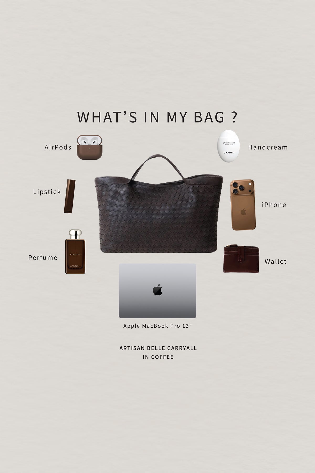 Artisan Belle Carryall - Coffee