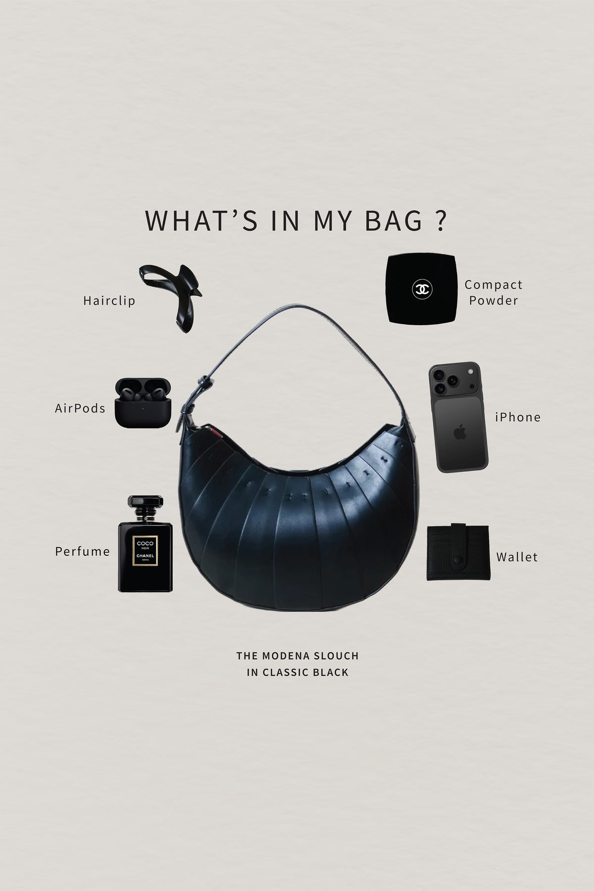 The Modena Slouch - Classic Black