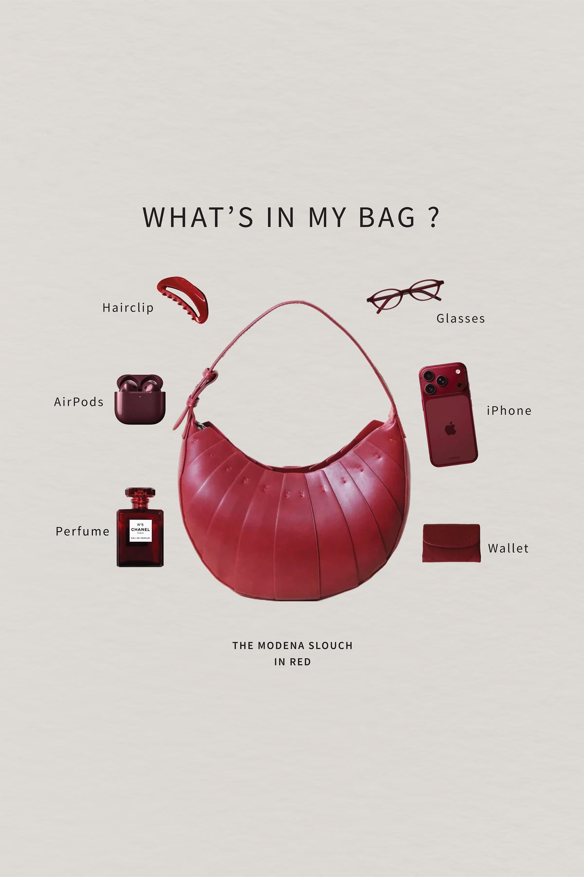 The Modena Slouch - Red
