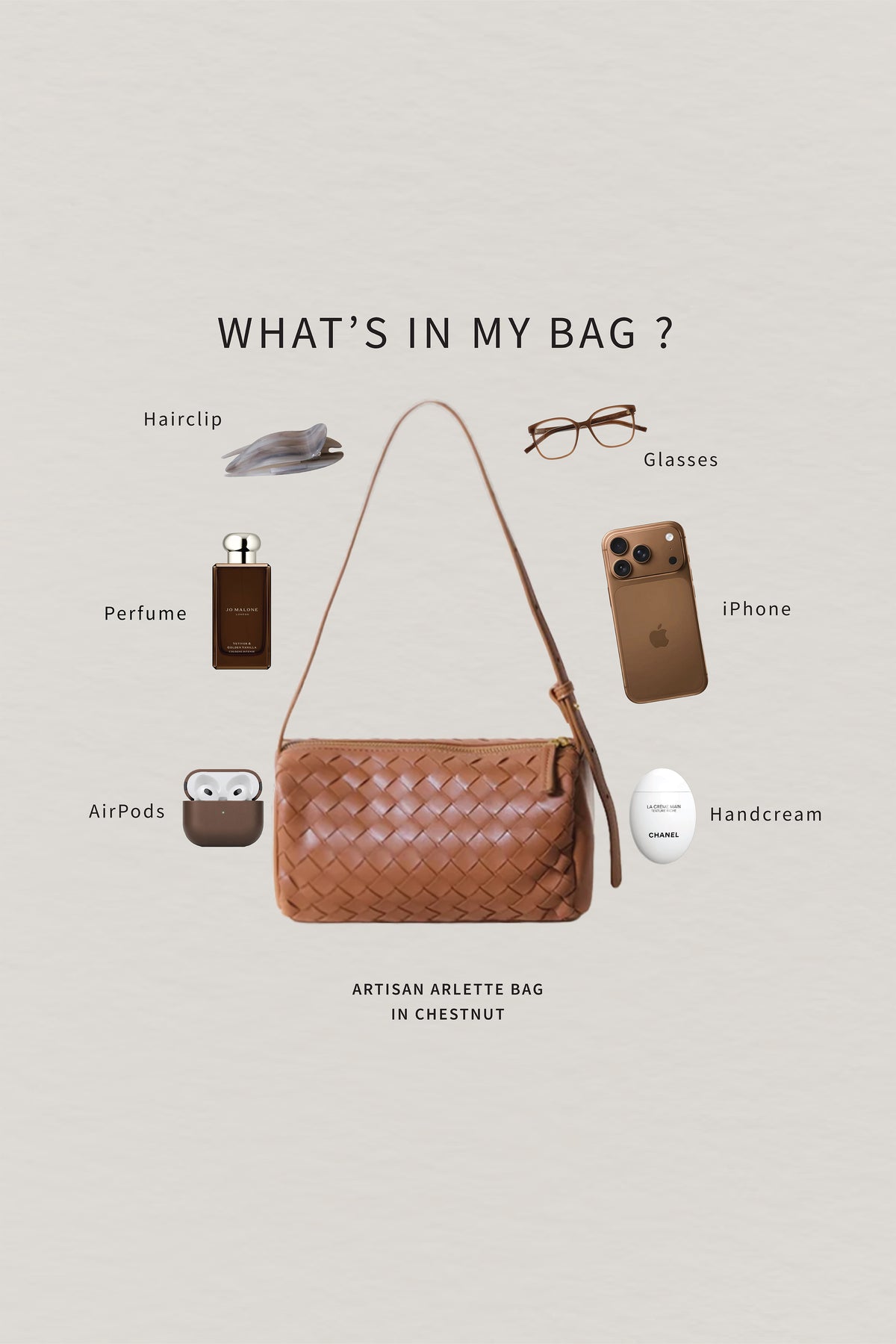 Artisan Arlette Bag - Chestnut