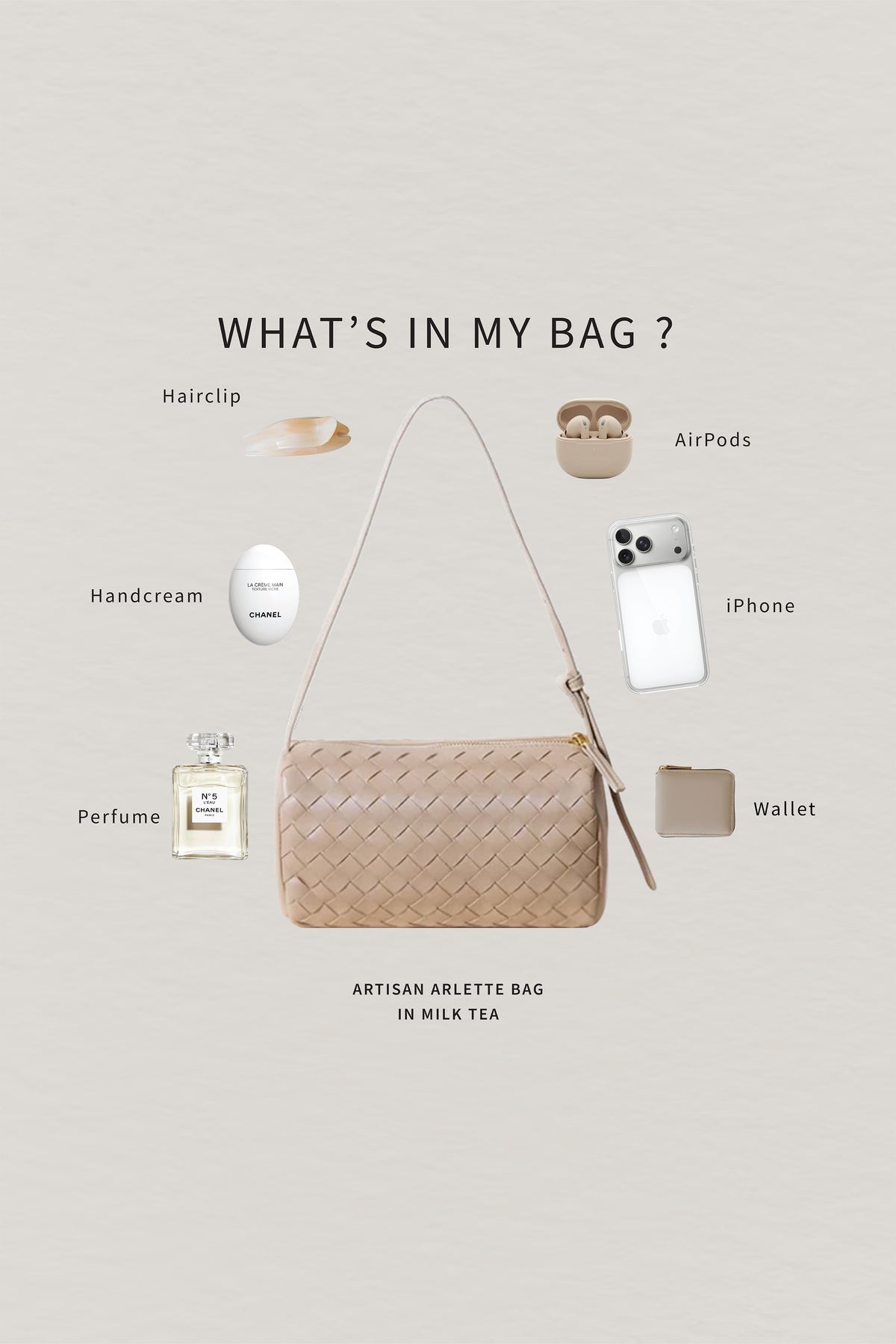 Artisan Arlette Bag - Milk Tea