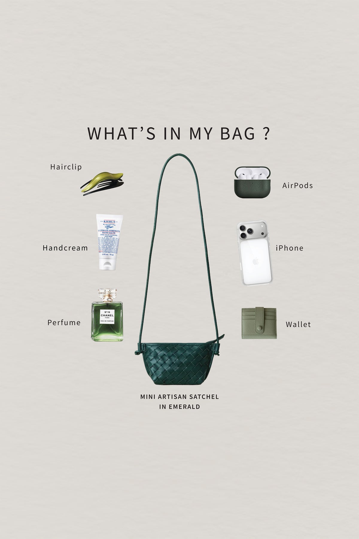 Mini Artisan Satchel - Emerald