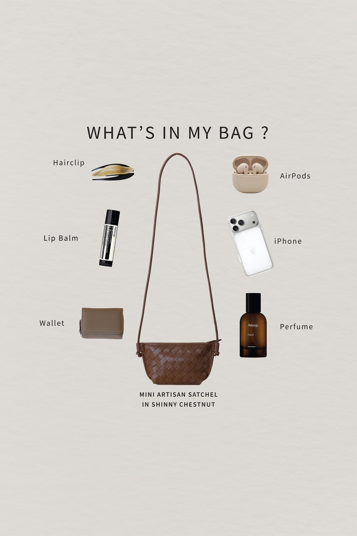 Mini Artisan Satchel - Shinny Chestnut