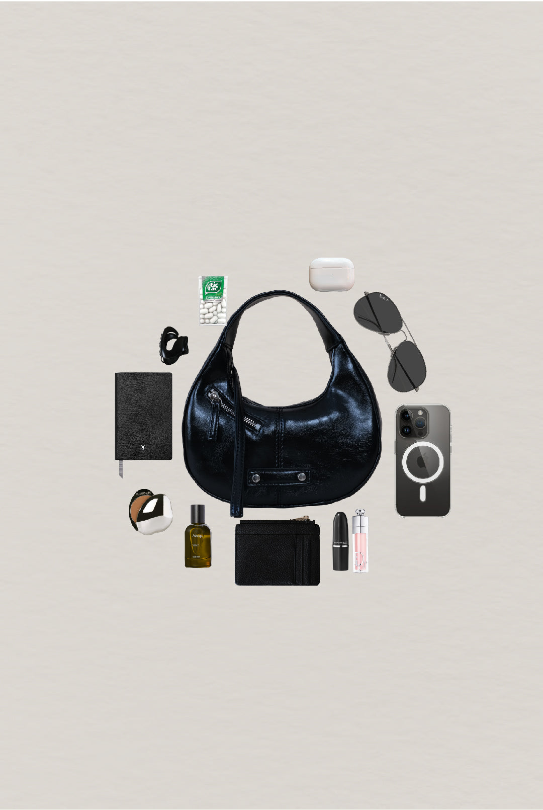 Véra Mini Hobo Bag - Classic Black