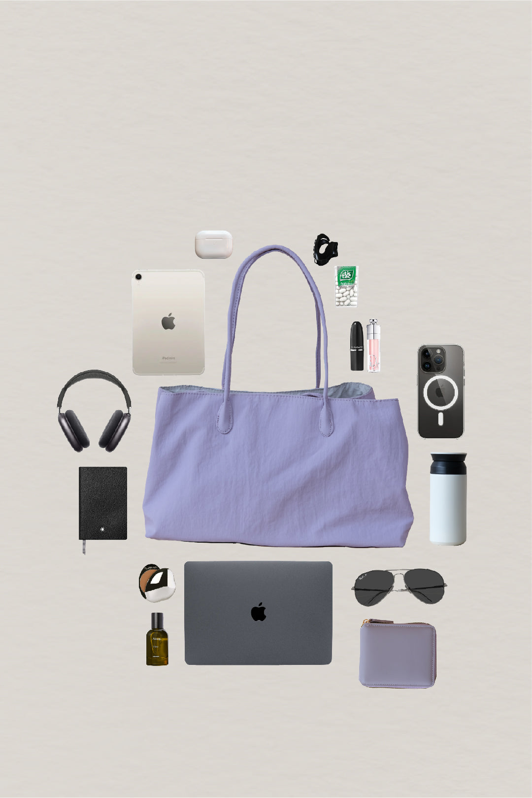Noir Atelier Utility Tote - Light Purple