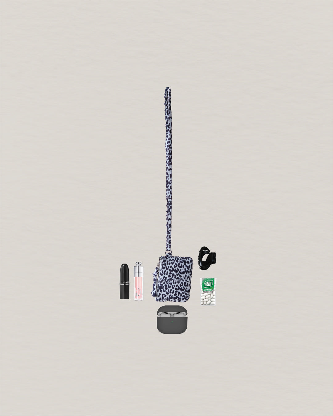 Élodie Mini Bag - White Leopard Print