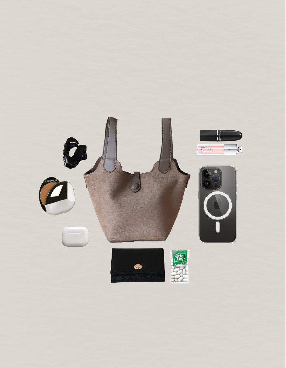 Époque Bucket Bag - Almond