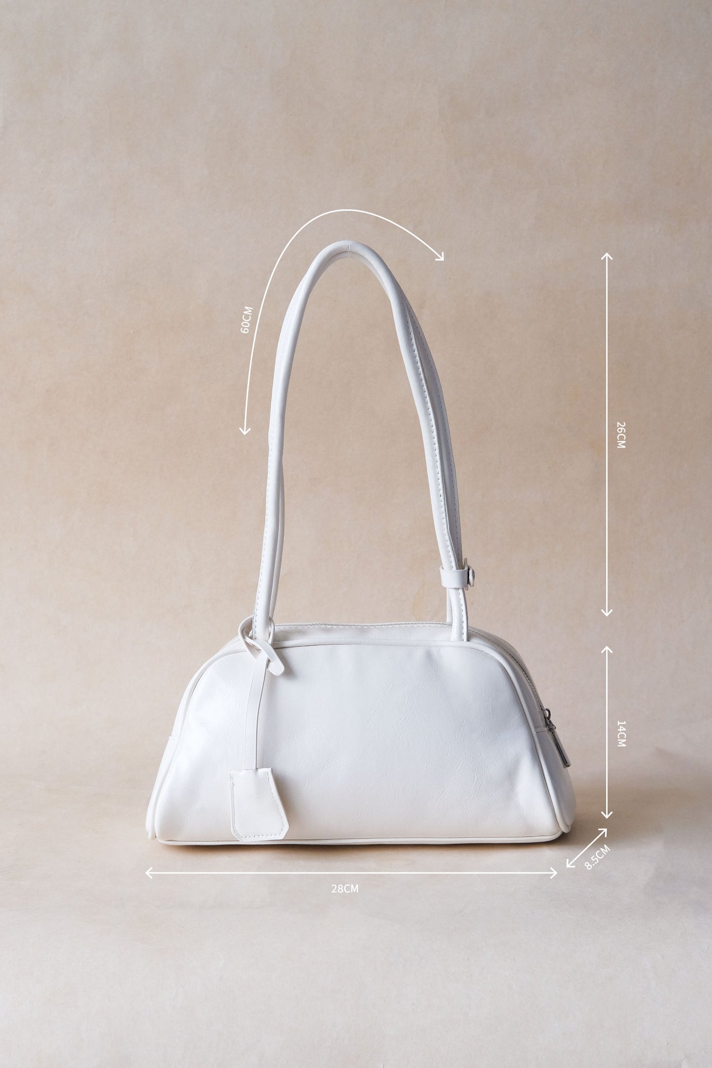 Valette Boston Bag - White