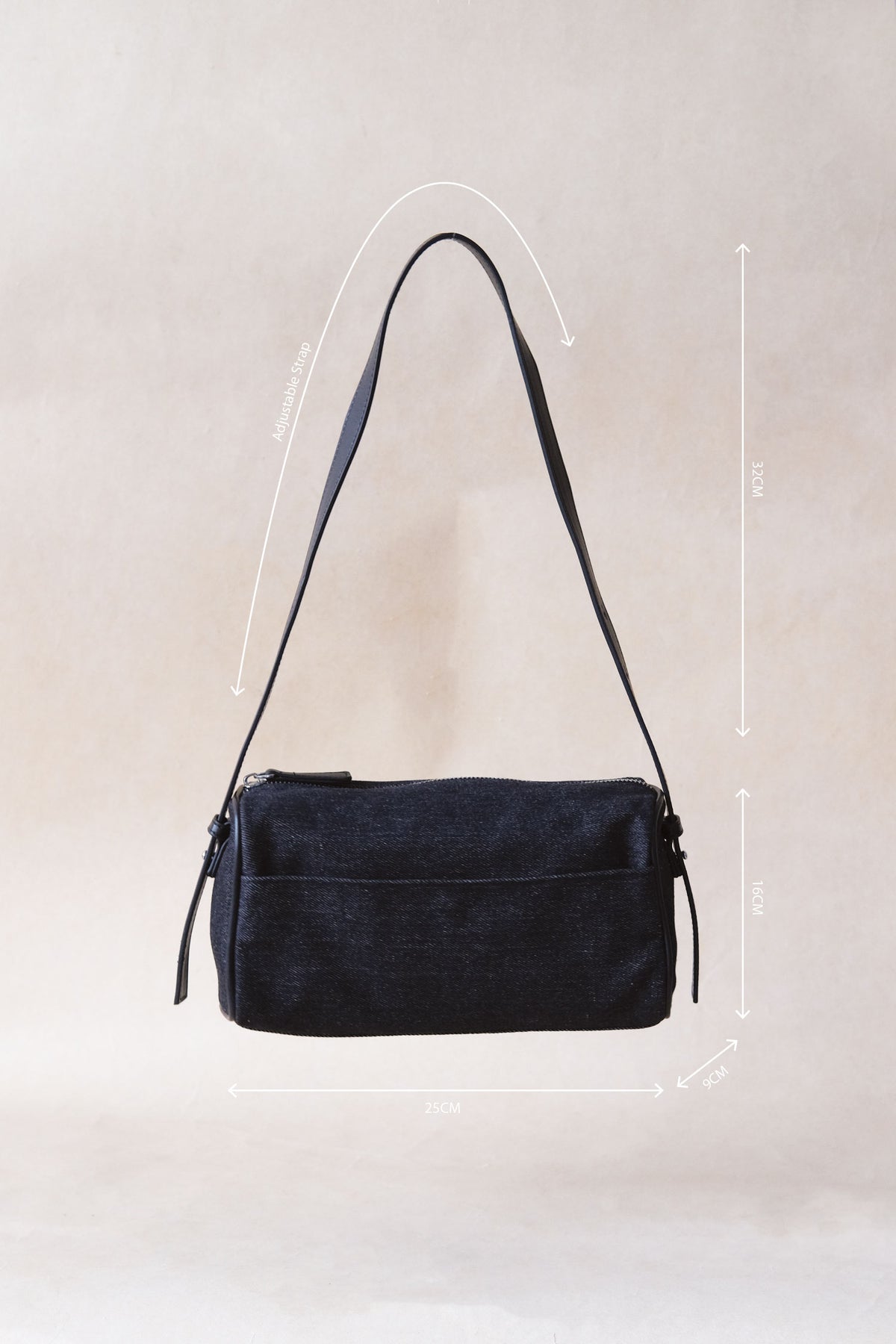 Denim Ease Bag - Black