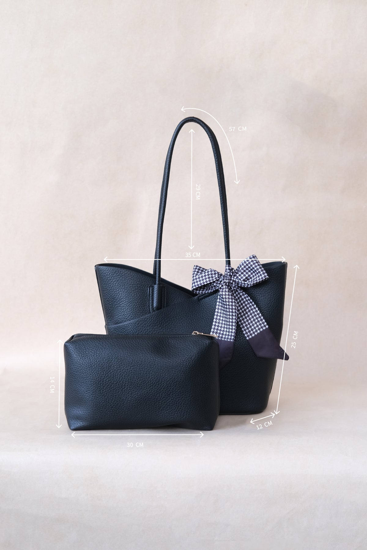 Flower Bud Aura Bag - Black