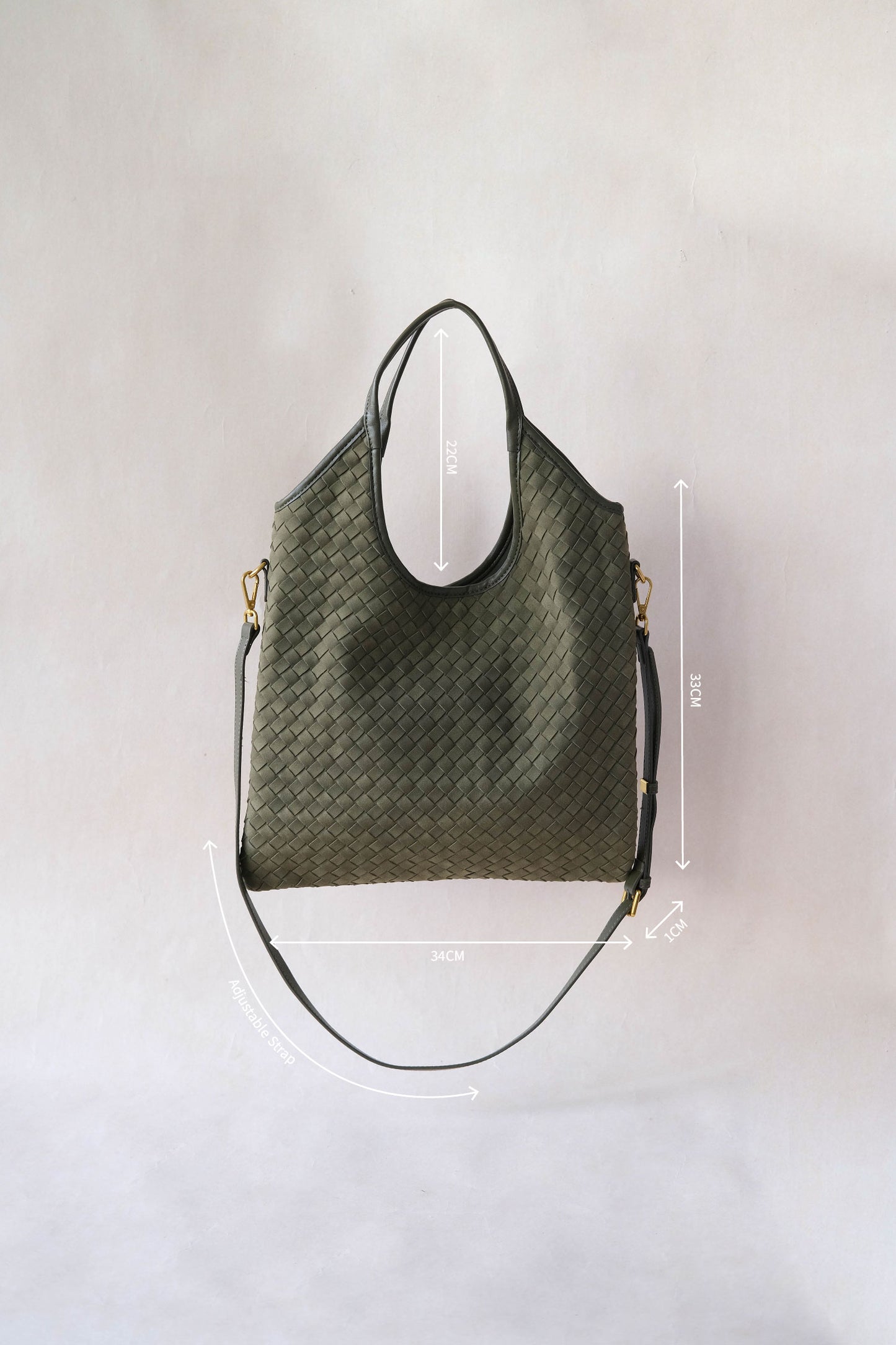 The Artisan Duo Tote - Olive Green