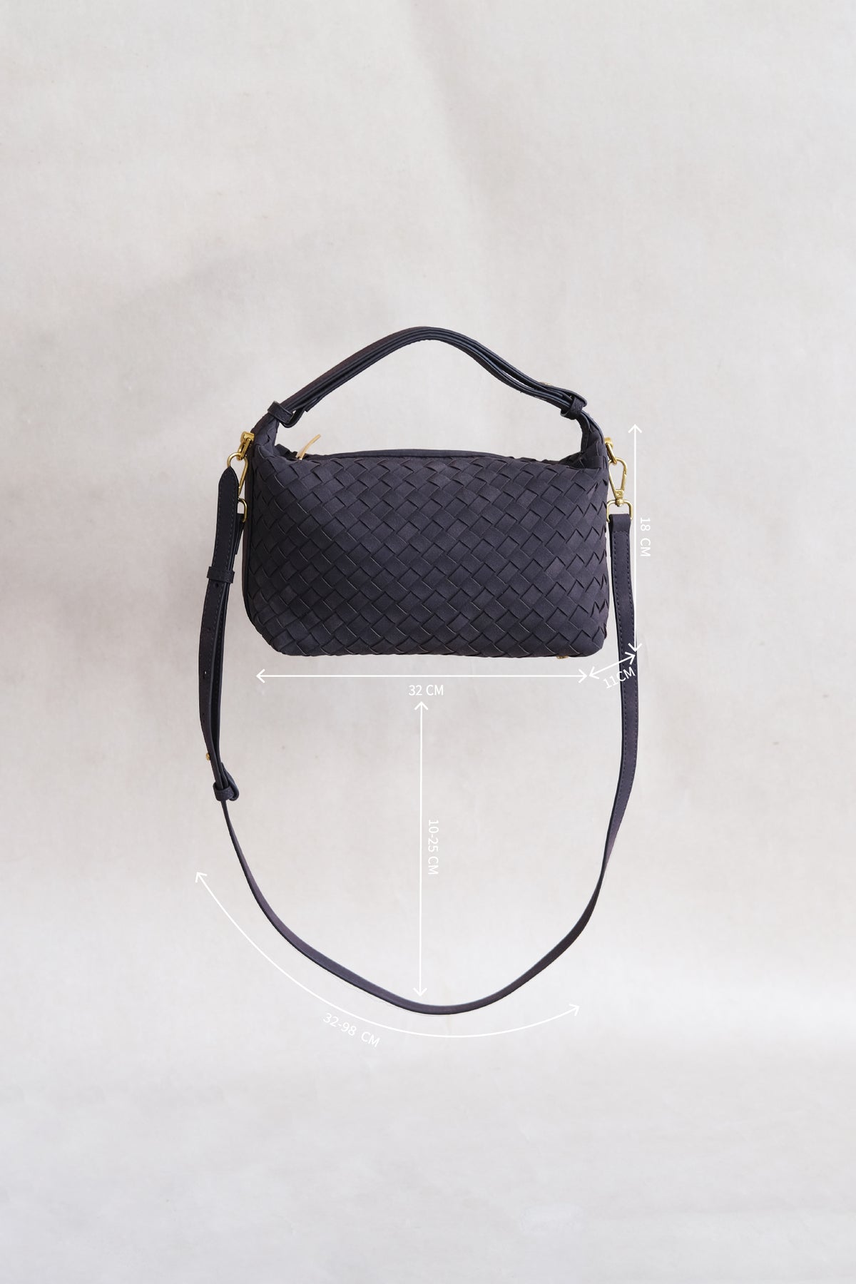 Artisan Velour Bag - Dark Chocolate (Medium)