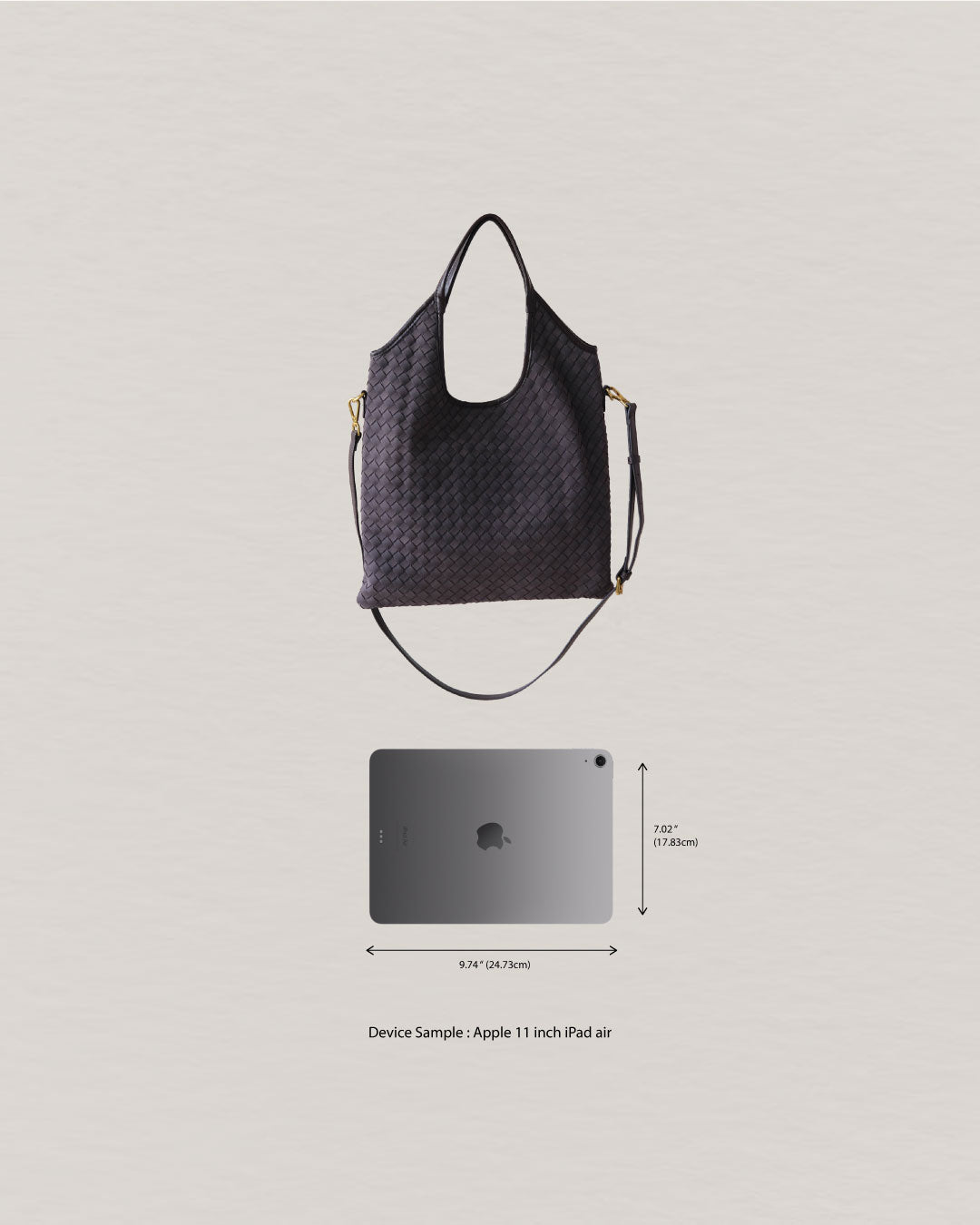 The Artisan Duo Tote - Dark Chocolate