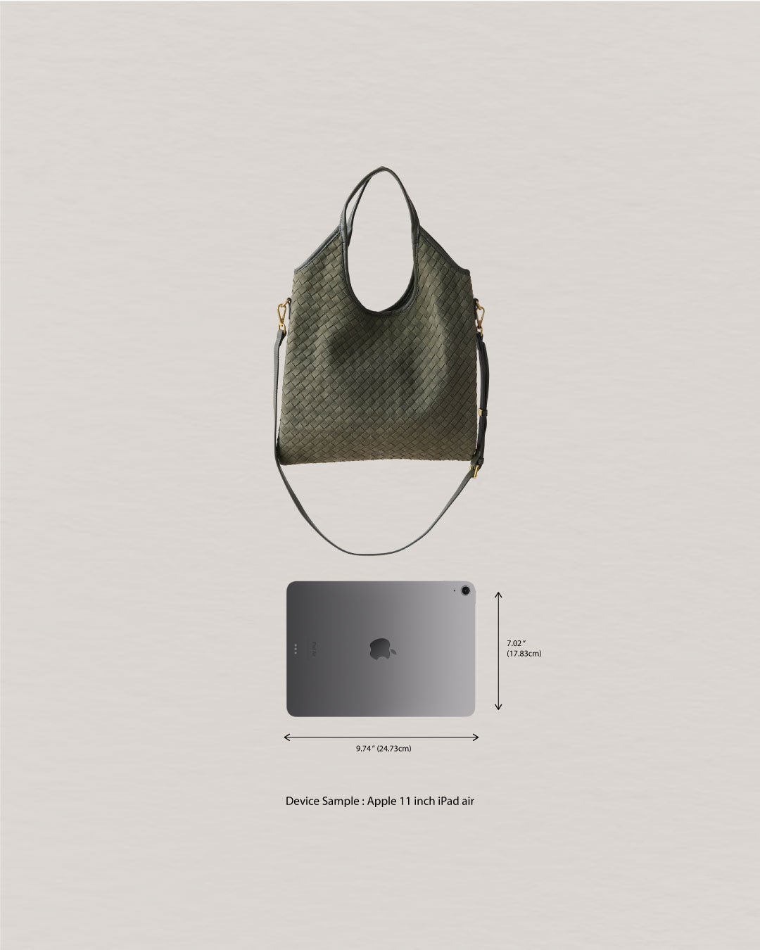 The Artisan Duo Tote - Olive Green