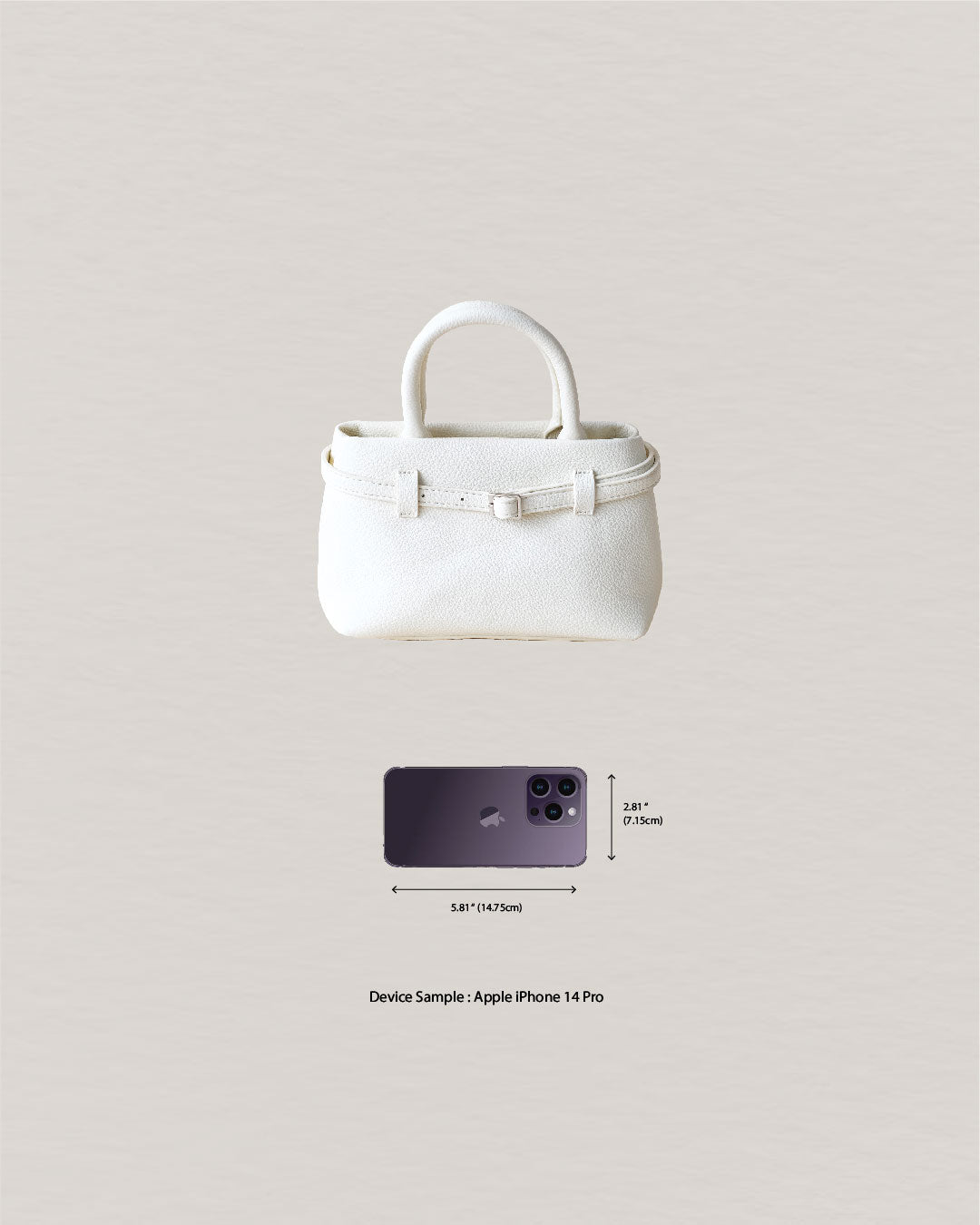 The Petite Bag - White