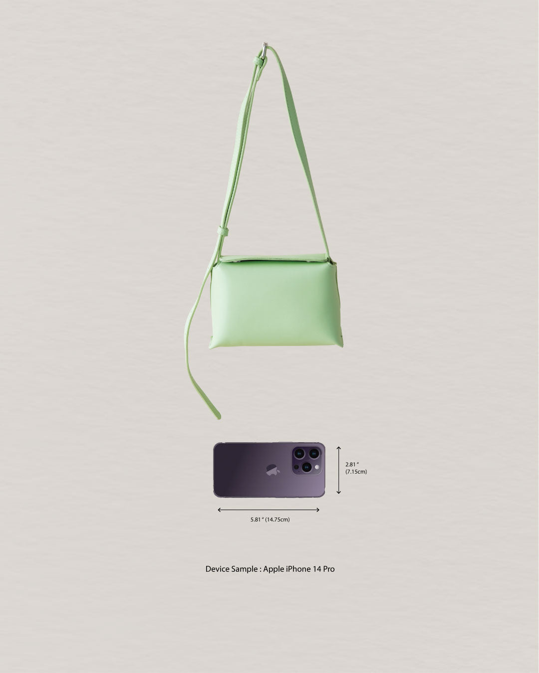 The Hana Box Bag - Light Green
