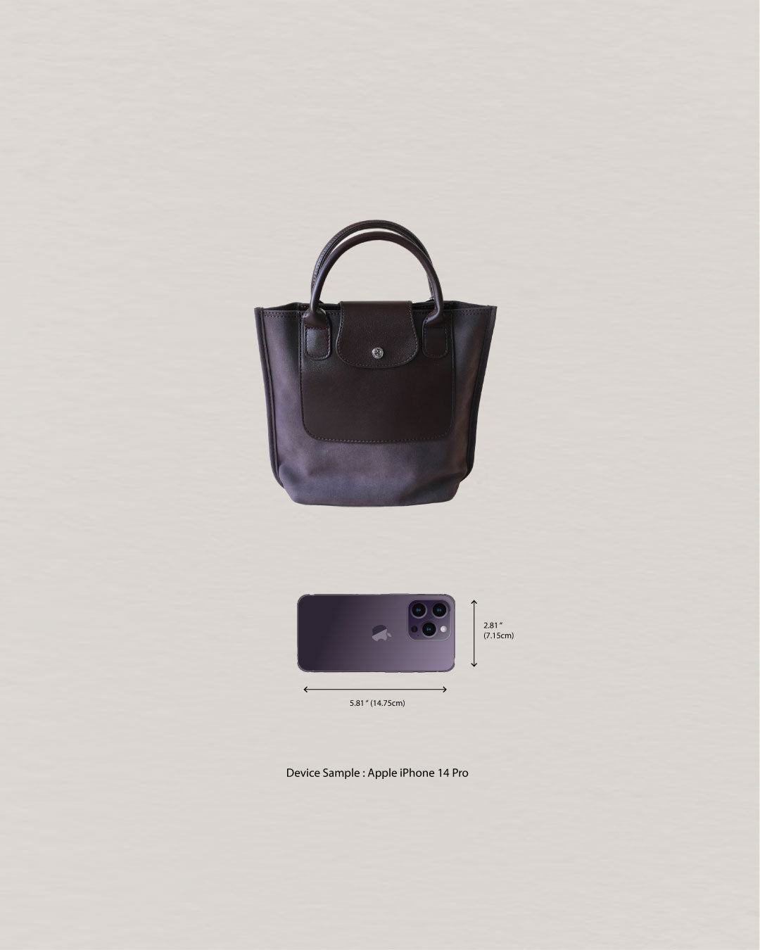 The Chérie Bucket Bag - Dark Chocolate