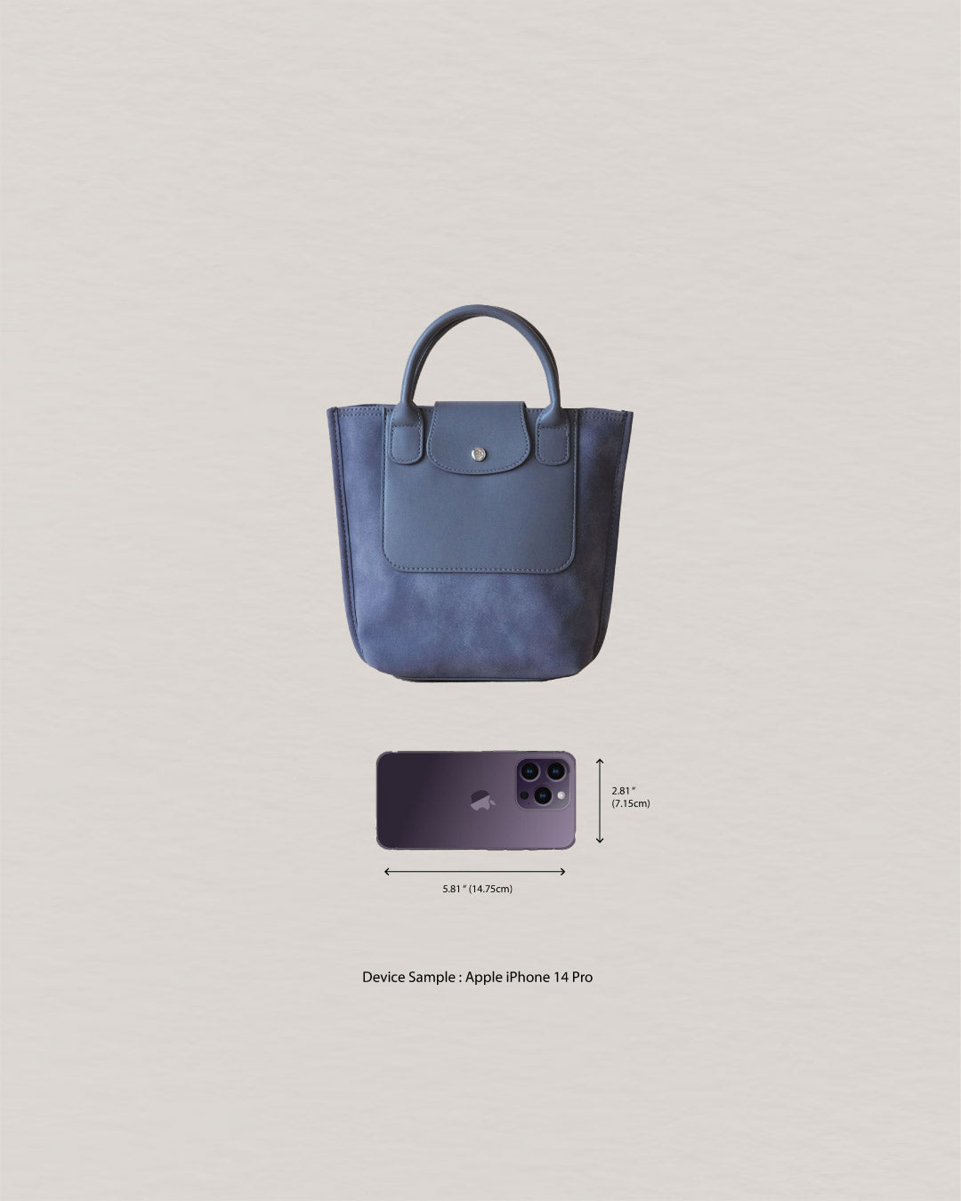 The Chérie Bucket Bag - Warm Grey