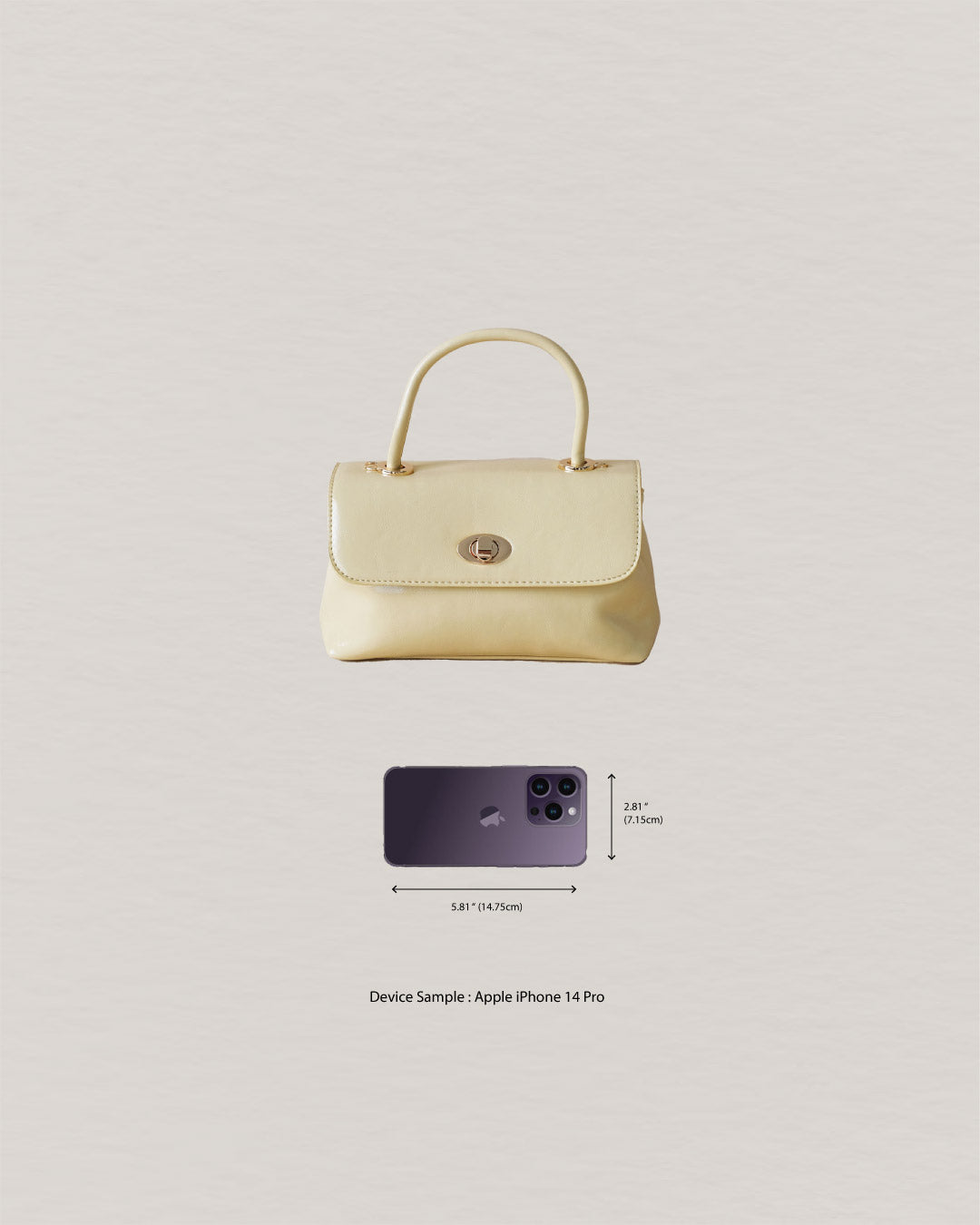 The Vivienne Box - Macaroon Yellow