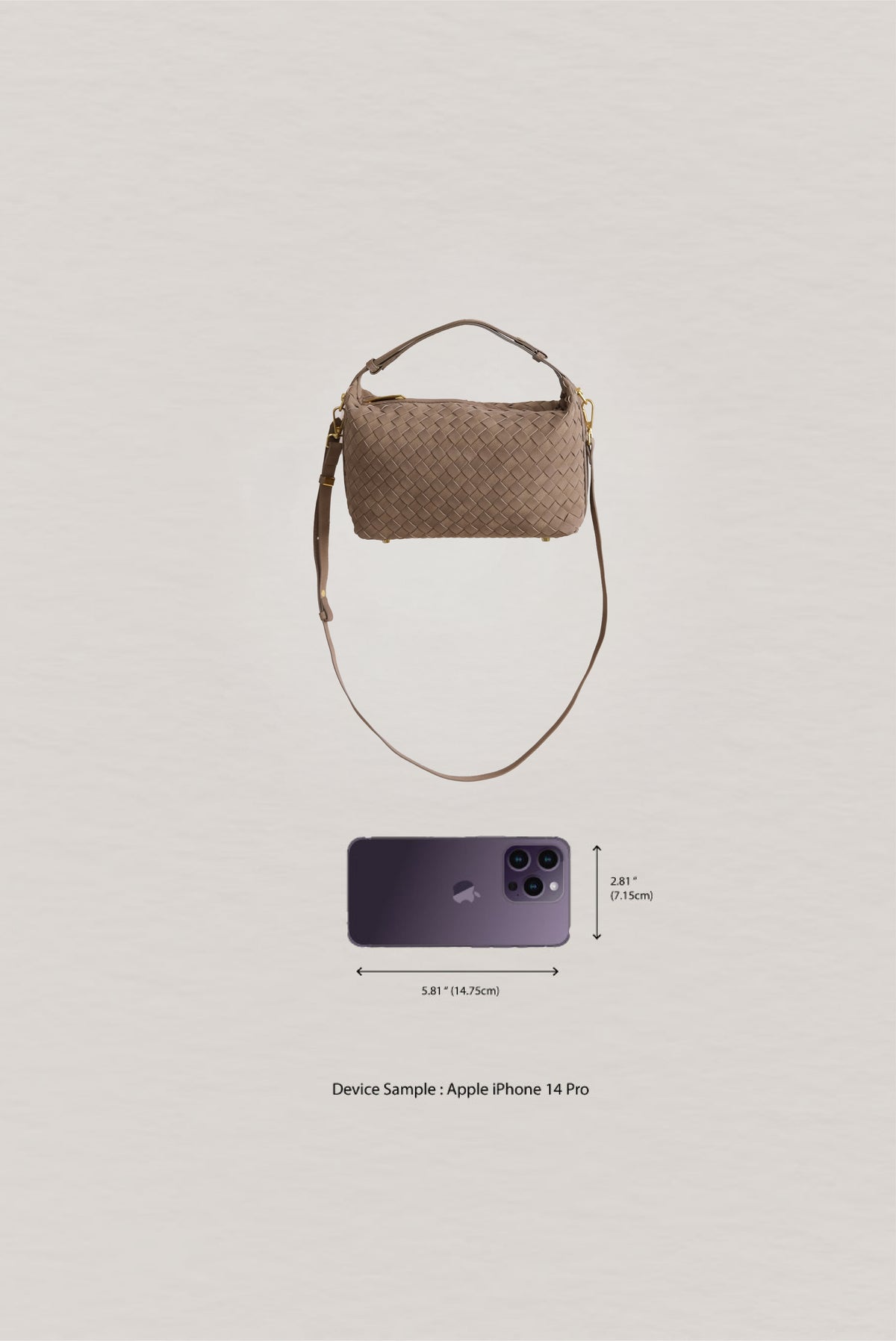 Artisan Velour Bag - Khaki (Medium)