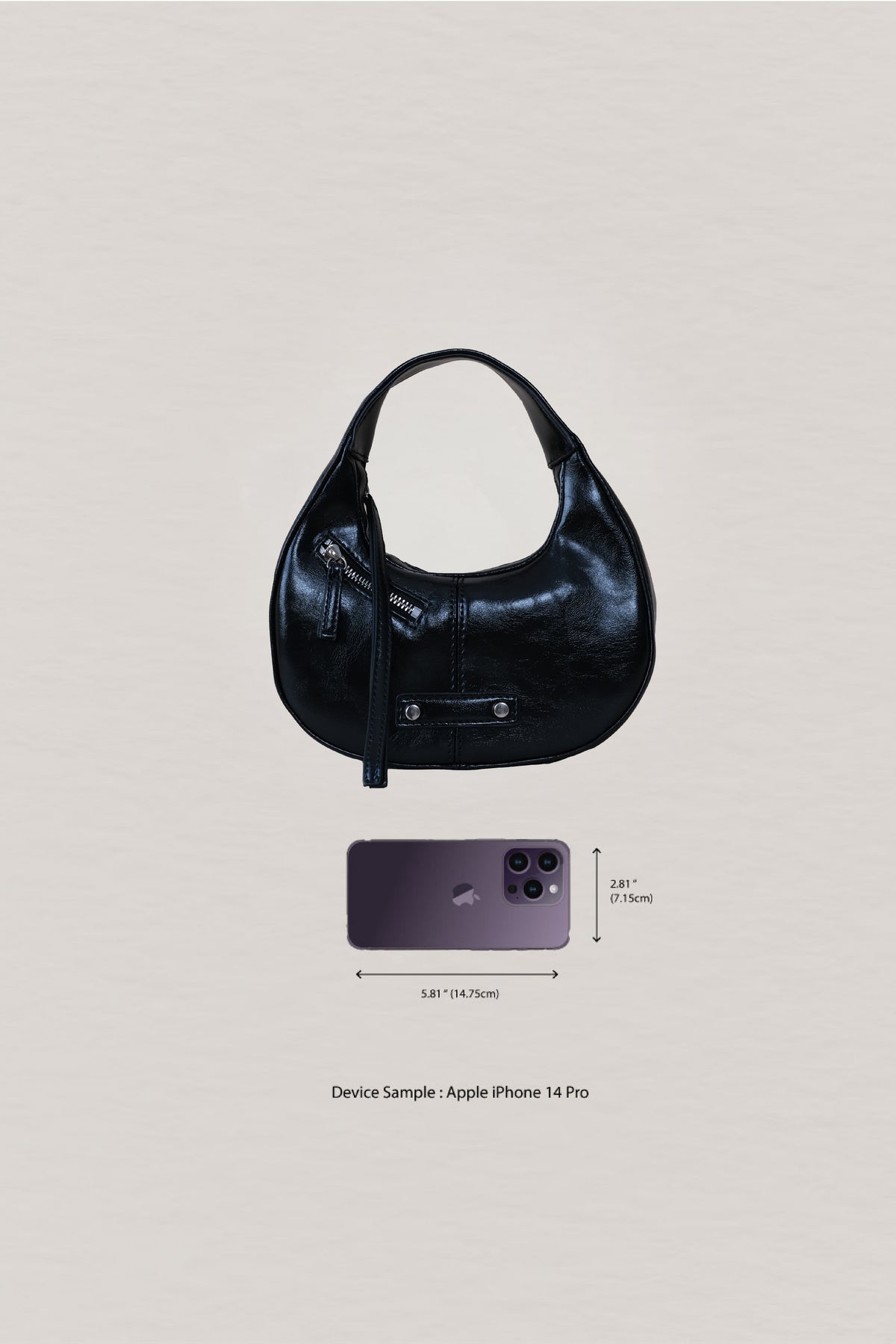 Véra Mini Hobo Bag - Classic Black