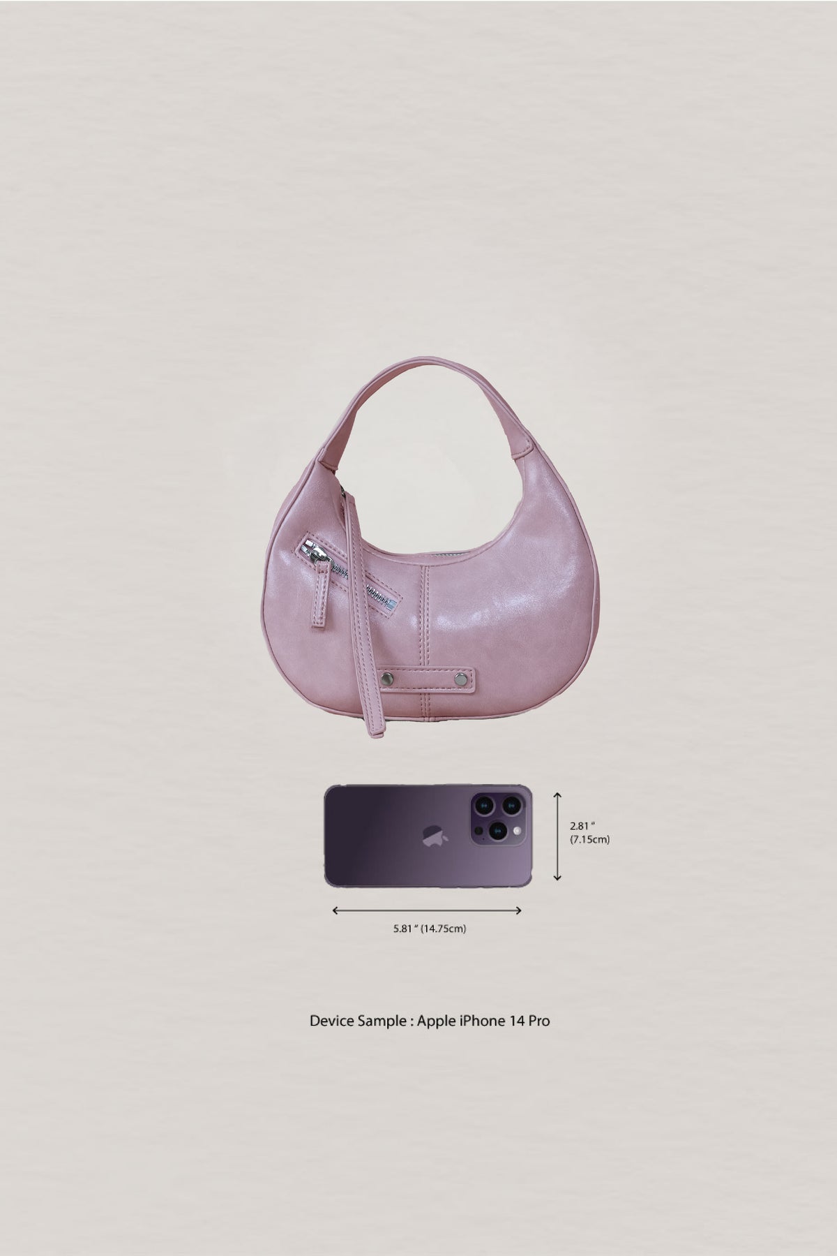 Véra Mini Hobo Bag - Pink
