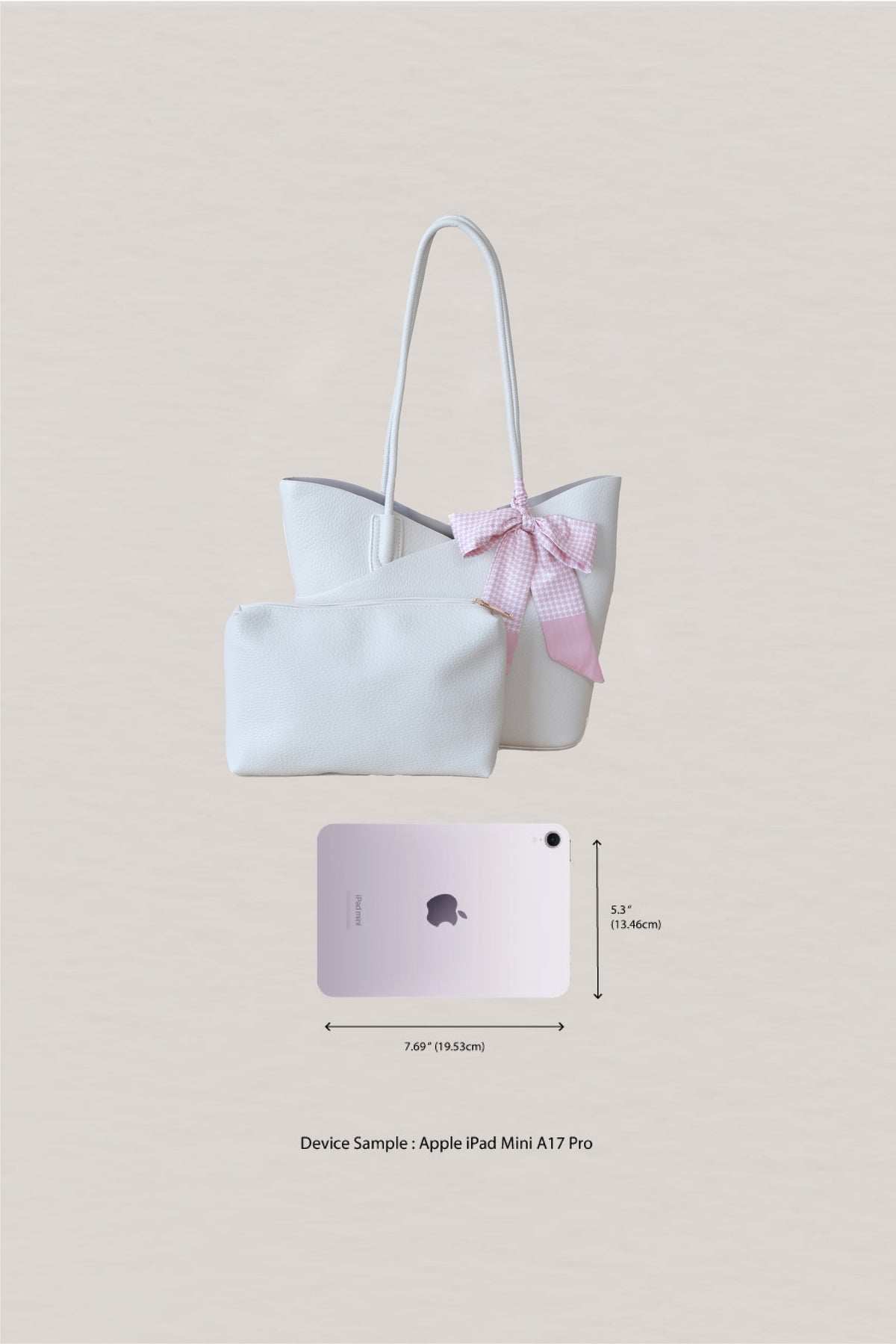 Flower Bud Aura Bag - White