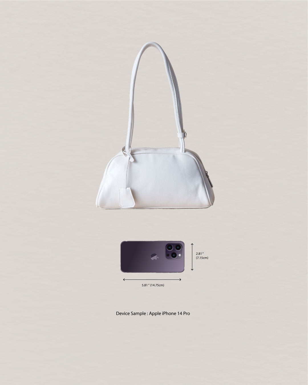 Valette Boston Bag - White