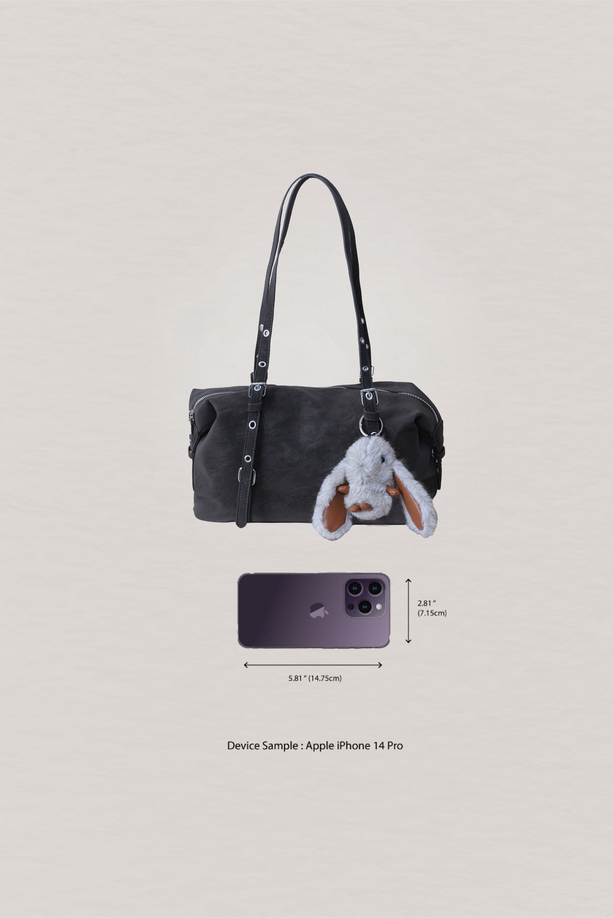 The Muse Tote - Ebony (With Charm)