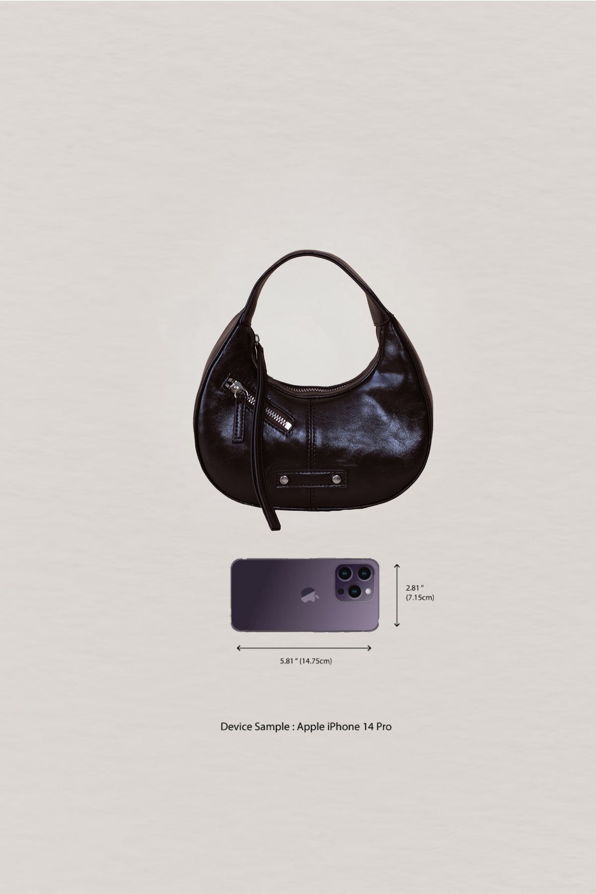 Véra Mini Hobo Bag - Coffee