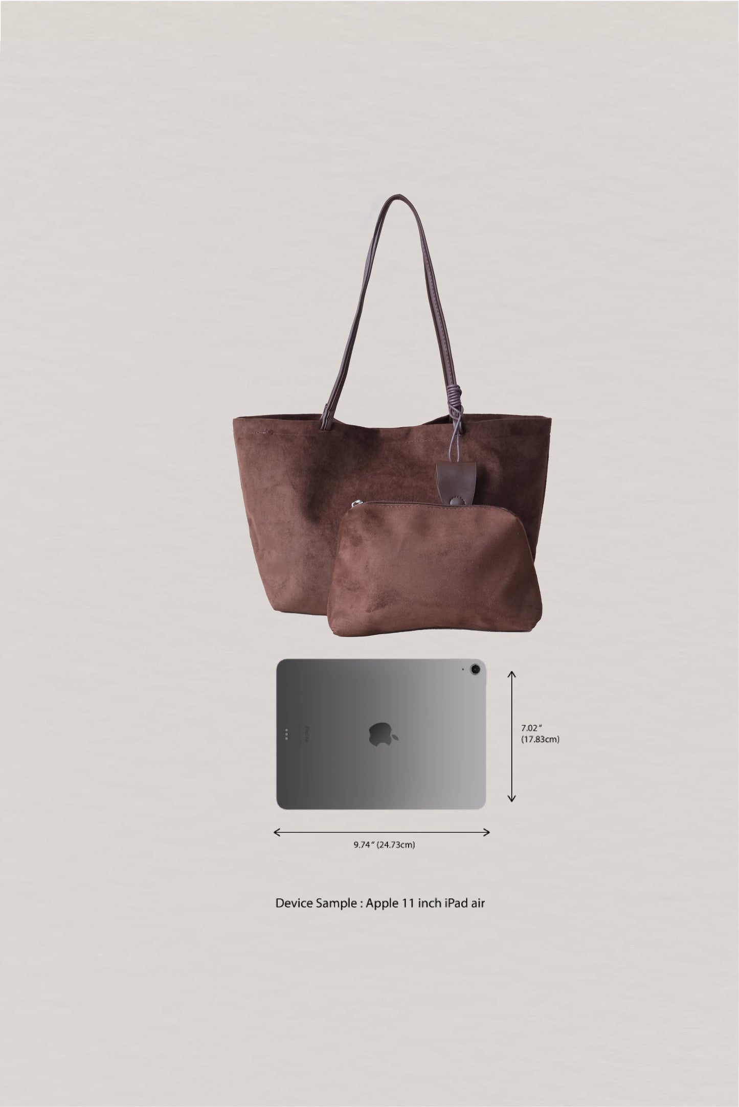 The Signature Soft Shoulder Bag - Coffee